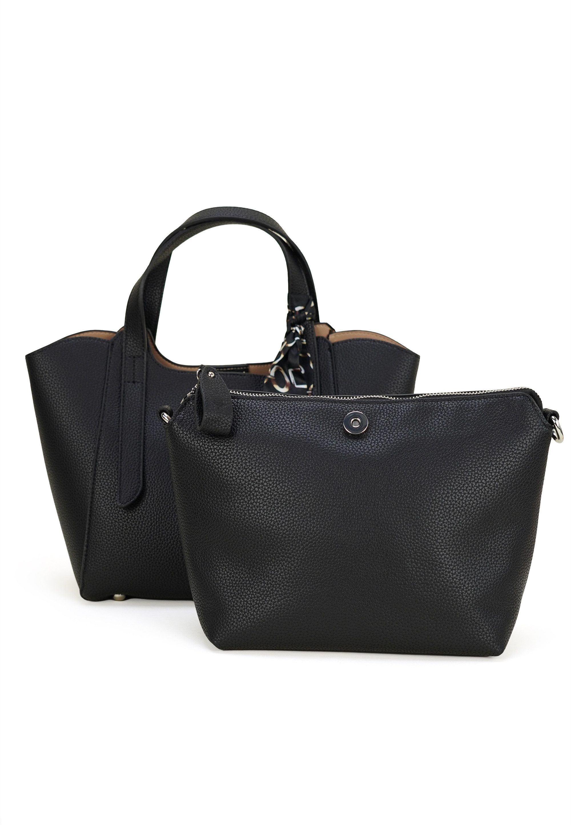 Harpa Henkeltasche 2in1, mit dekorativem Schal und Innentasche
