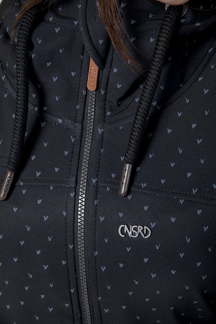CNSRD Softshellparka CHARLOTTE D CS mit modischem Allover-Print