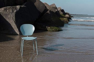 Zuiver Esszimmerstuhl Stuhl THE OCEAN BLUE von Zuiver - 100% Ocean Plastik