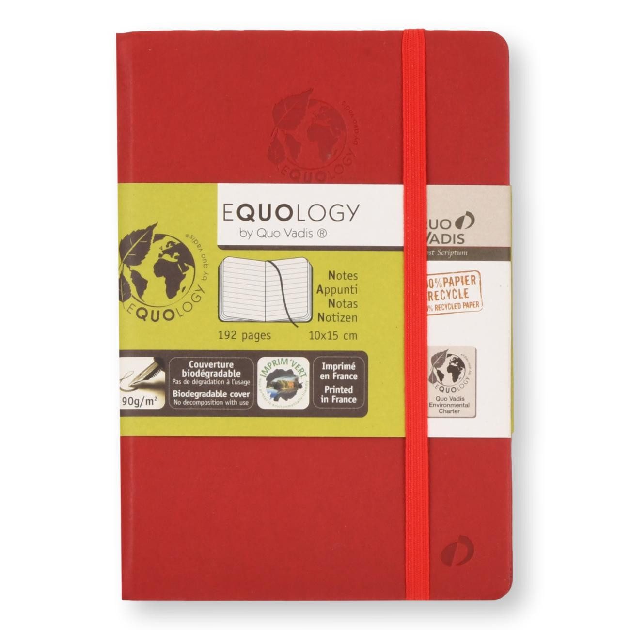 Quo Vadis Notizbuch EQUOLOGY 10x15cm 192 Seiten - Liniert