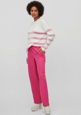 Vila Rundhalspullover VIRIL STRIPE L/S KNIT TOP - NOOS