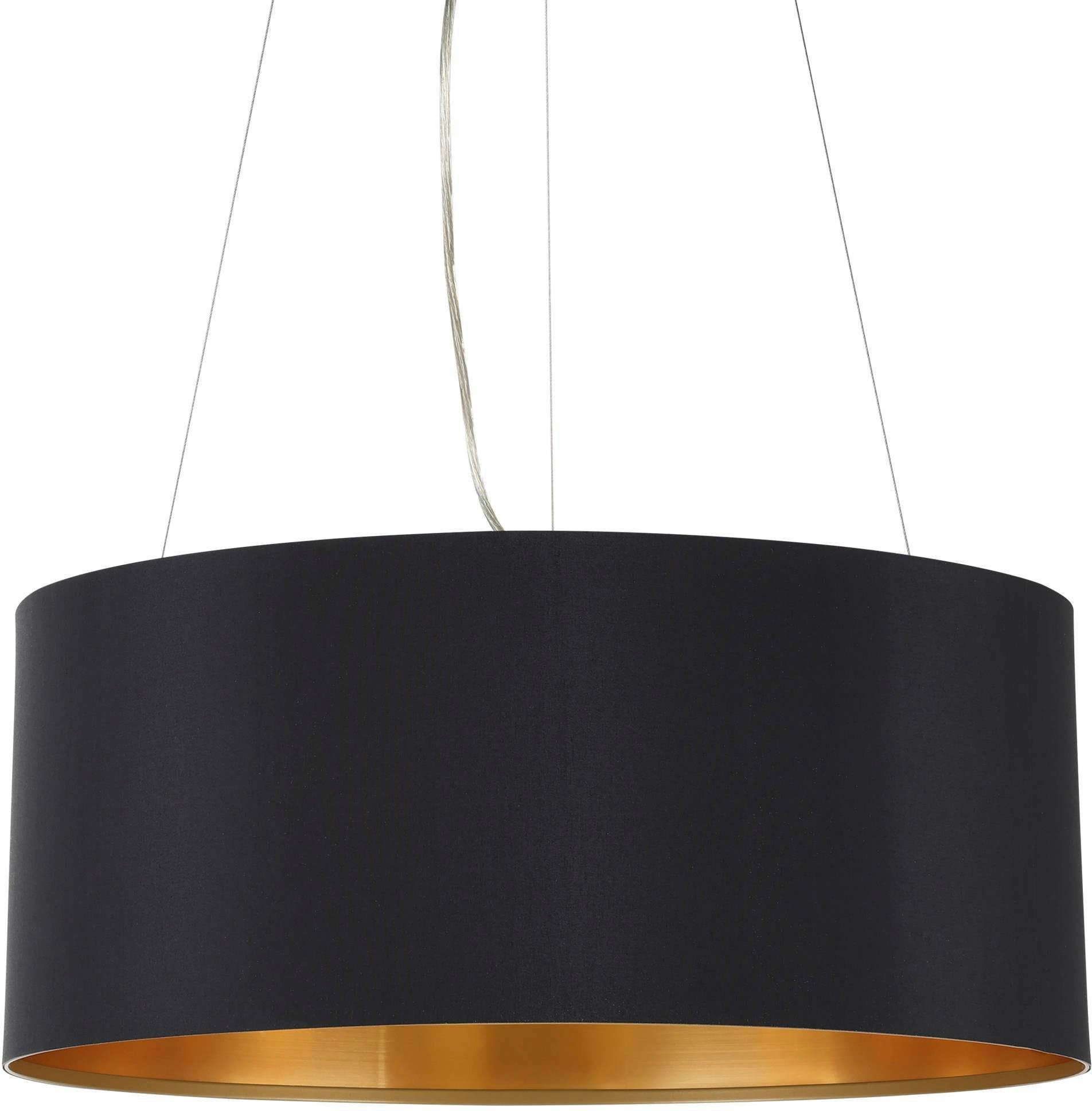 EGLO Hängeleuchte MASERLO, Leuchtmittel wechselbar, ohne Leuchtmittel, Pendelleuchte, Pendellampe, Wohnzimmer, Esszimmer, gemütlich, 110x53cm