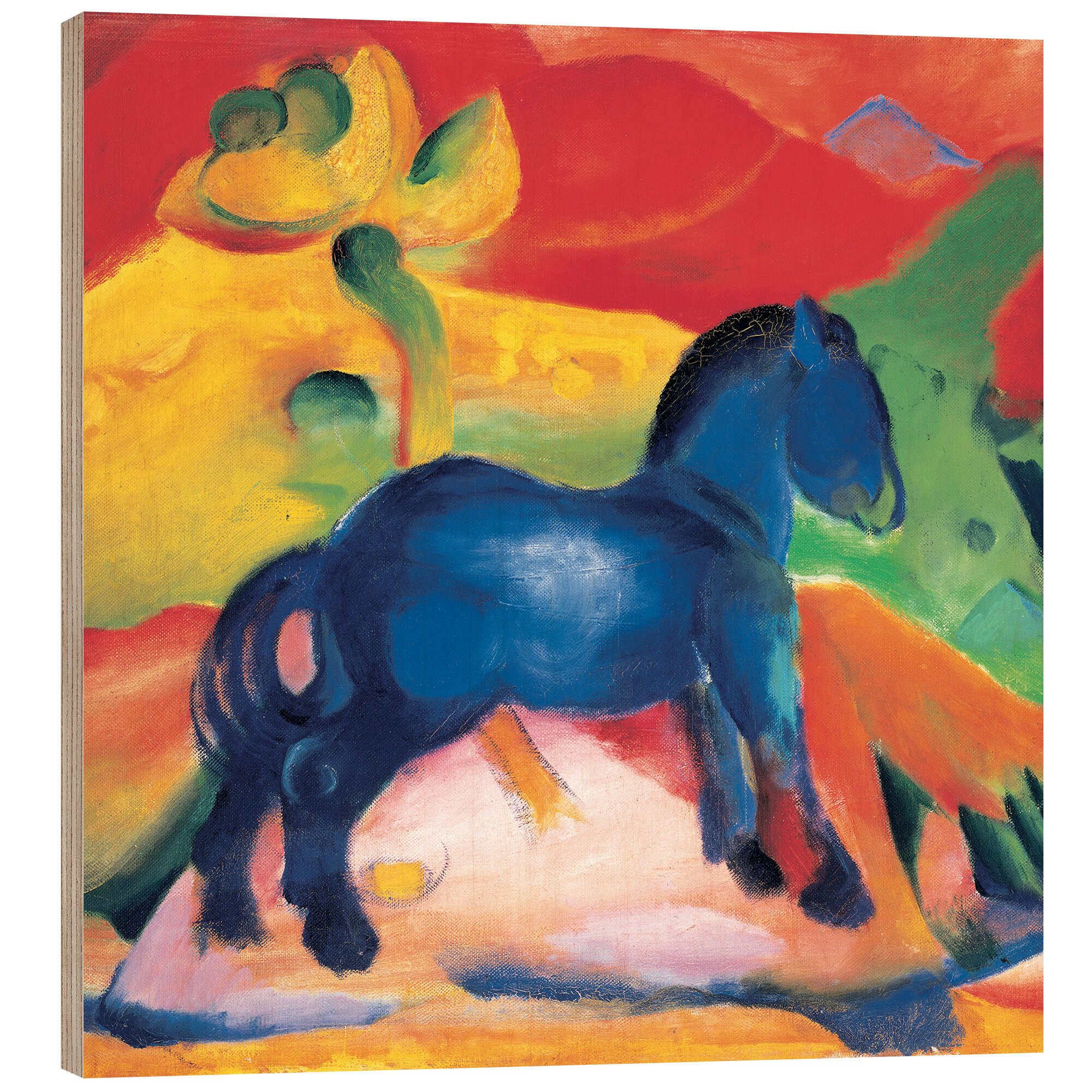 Posterlounge Wandbild Das kleine blaue Pferdchen, Franz Marc, erhältlich als Poster, Leinwandbild, Wandsticker oder Acrylglasbild