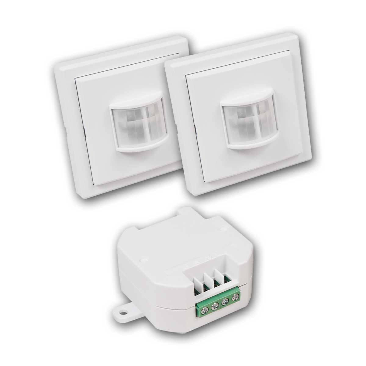 McPower Bewegungsmelder Set Funk-Bewegungsmelder IP20 "COMFORT" 2xPIR/1xEm
