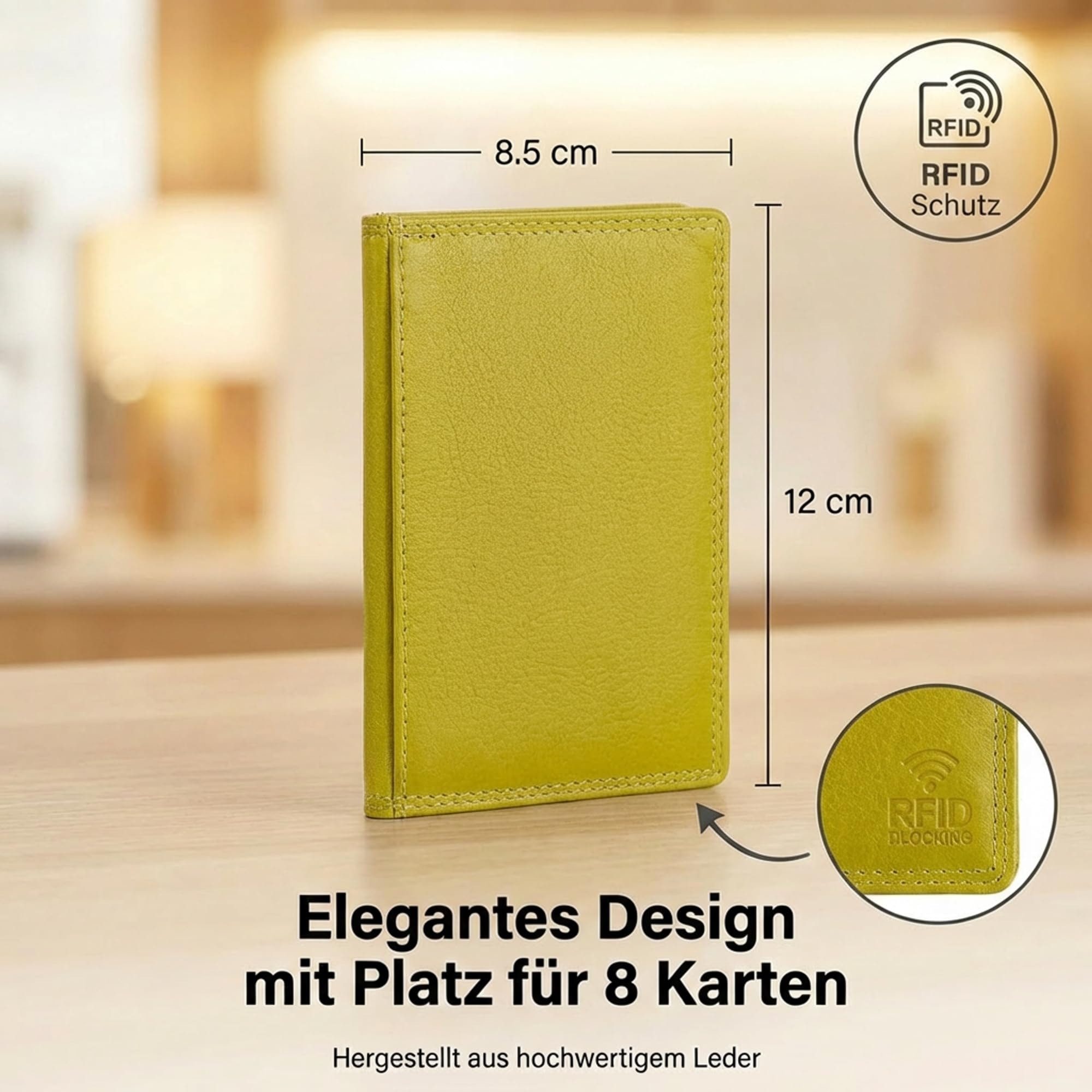 Josephine Osthoff Kartenetui EC-Karten und Ausweisetui limone