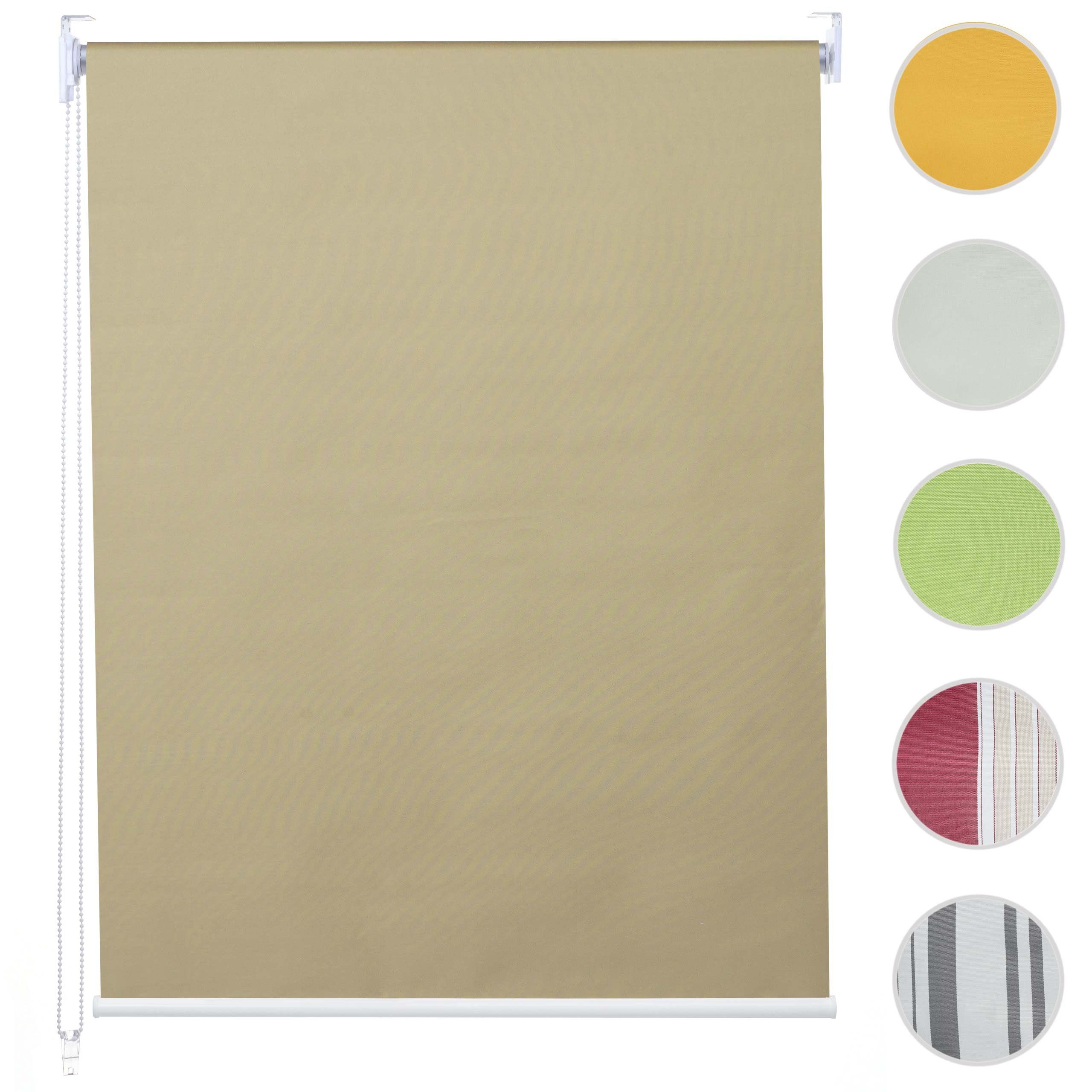 Seitenzugrollo Kindersicherung Bedienung, Stufenlose Kettenzug abdunkelnd, MCW-D52-70x230, MCW, Thermobarriere, Bohrmontage, verschraubt, inkl. beige blickdicht,