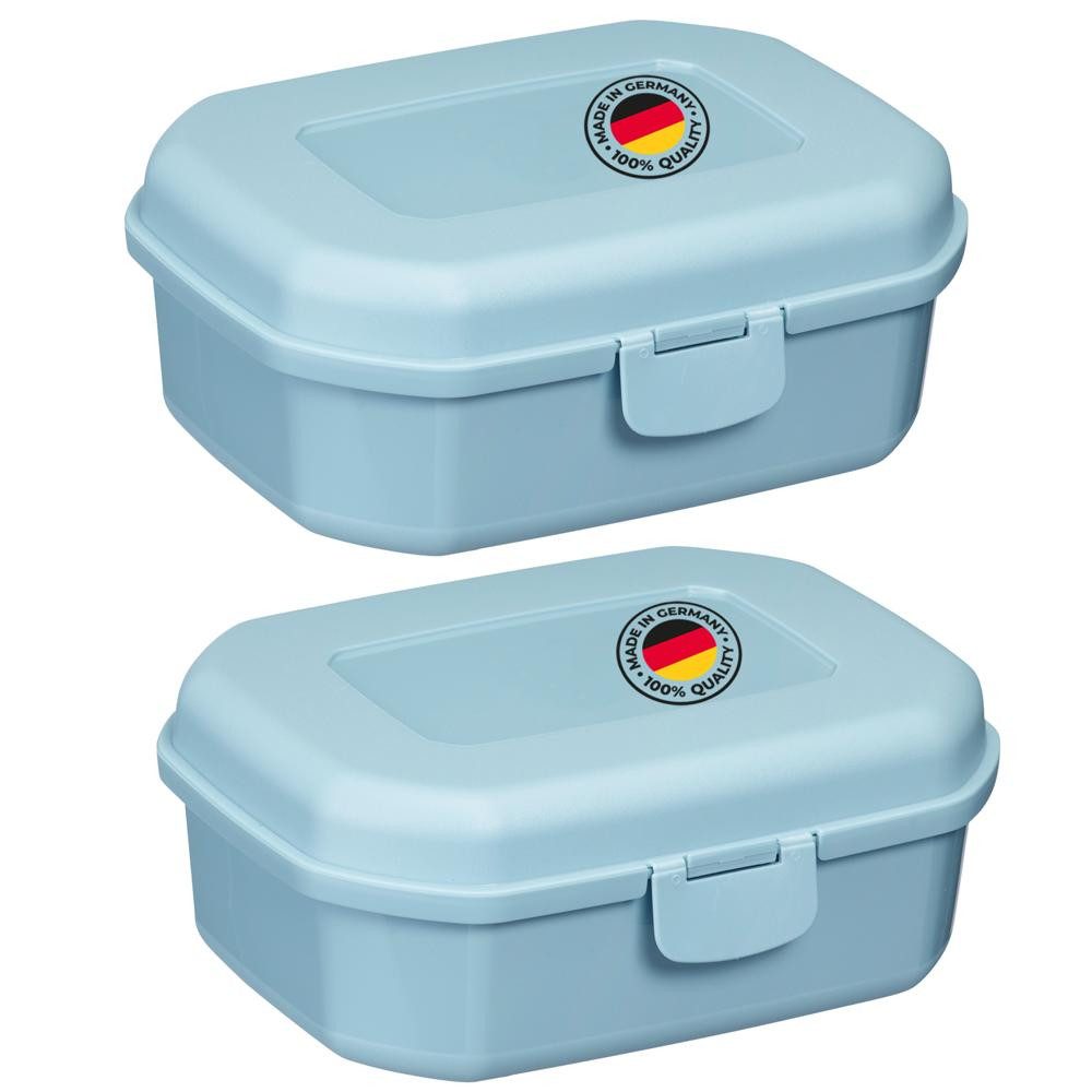 WESTMARK Lunchbox 2 Stk., Brotdosen/Snackboxen, mit Klick-Verschluss, Höhe: ca. 7,4 cm, PP