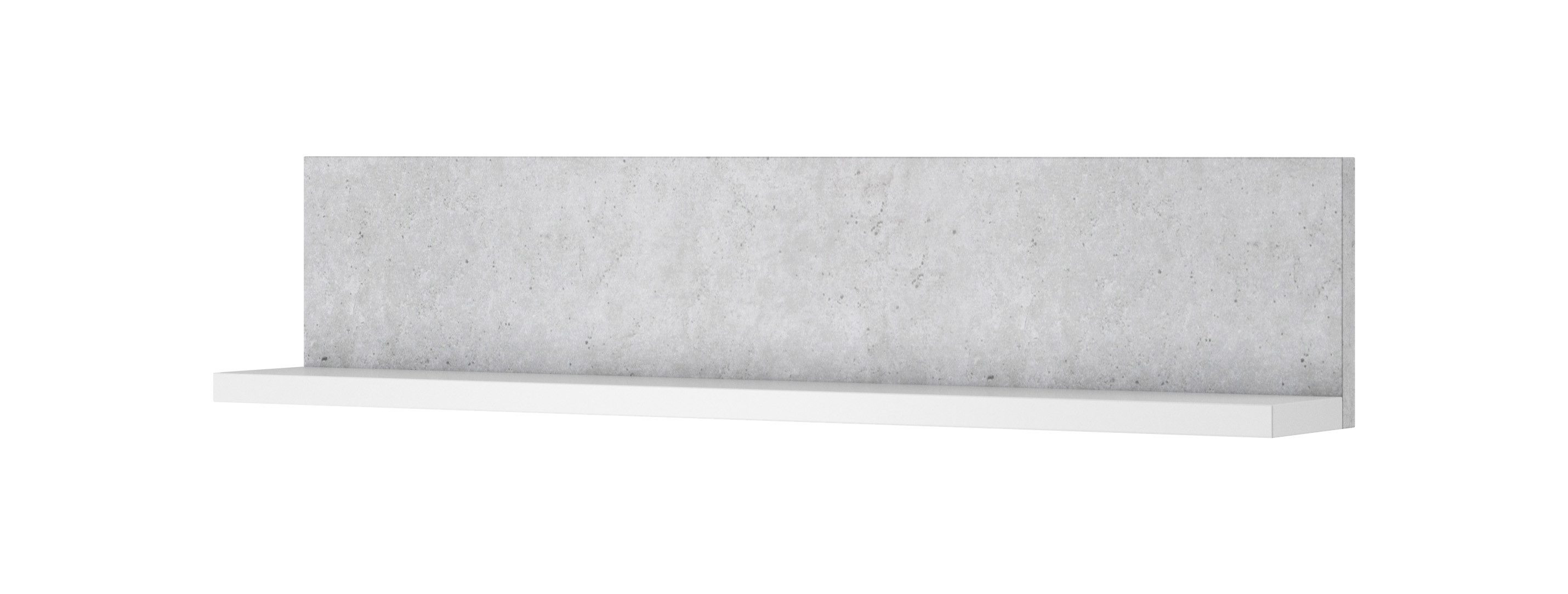 Beautysofa Wandregal in industrieller Stil BOTA 150 cm, Praktische Umsetzung, Vielseitiges Möbelstück, moderner Stil, geräumig