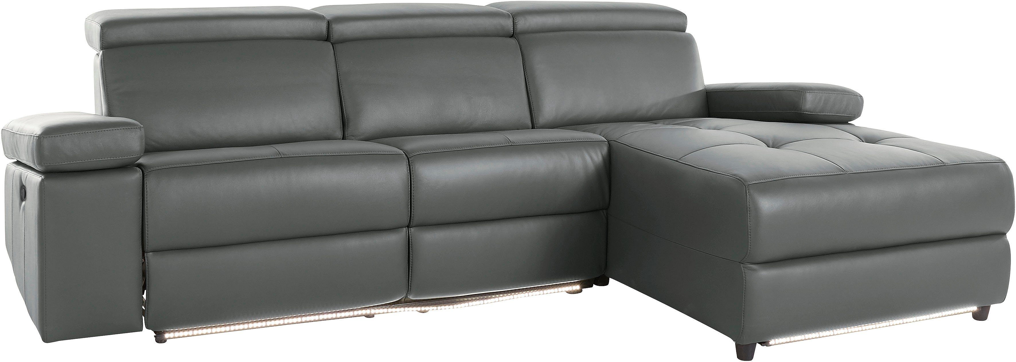 Home affaire Ecksofa Kilado, L-Form, mit Relaxfunktion, verstellbarer Armlehne, Kopfteilverstellung