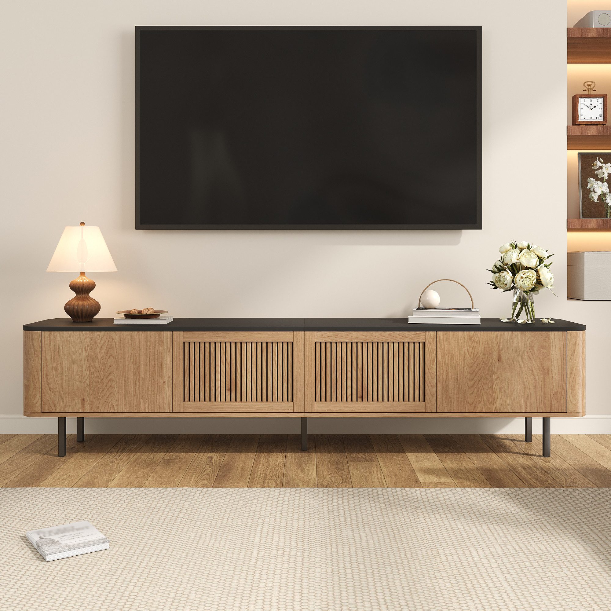 BlingBin Lowboard Moderner TV-Schrank, TV-Ständer, TV-Paneel, Fernsehschran günstig online kaufen