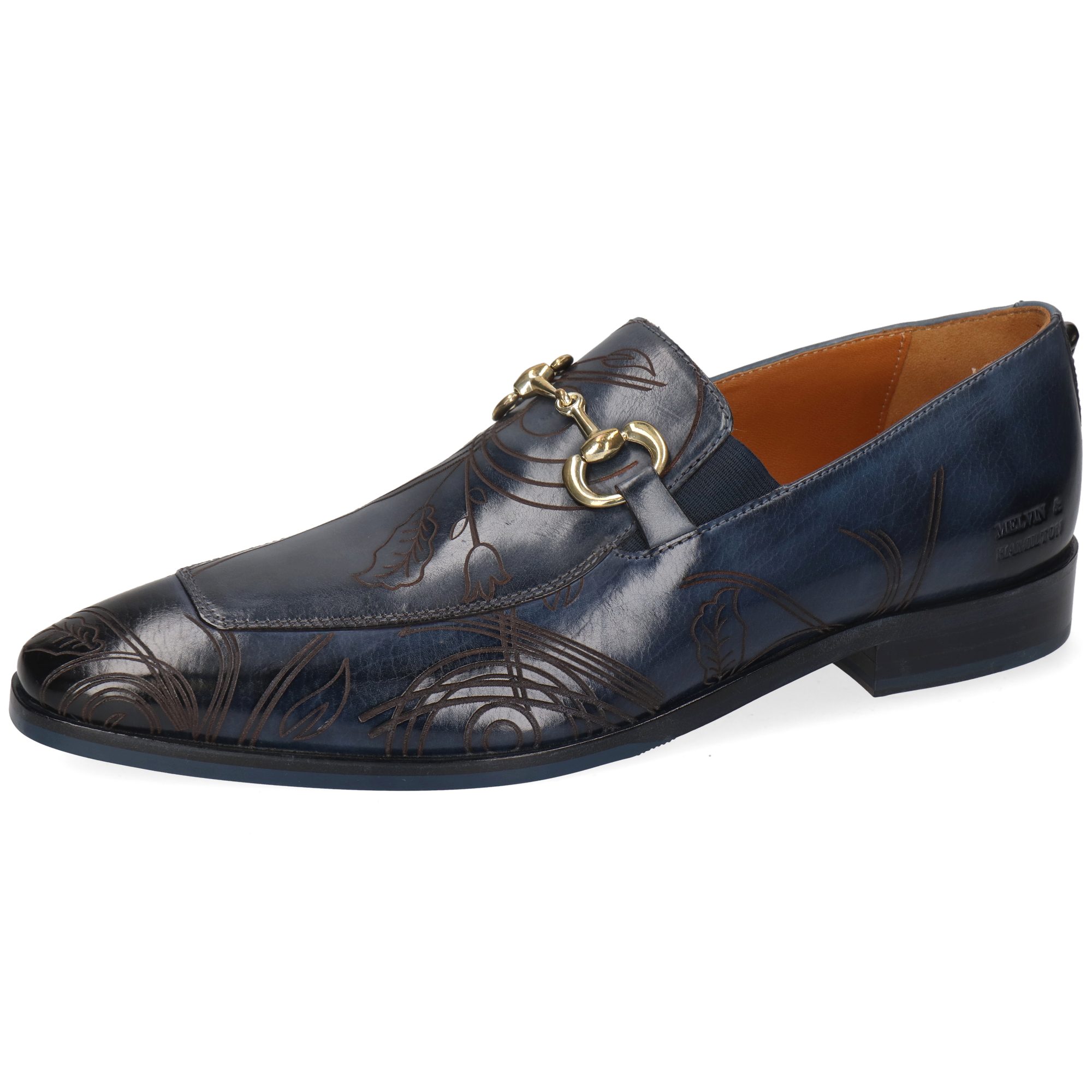 Melvin & Hamilton Elvis 96 Leder-Loafers für Herren Loafer Flache Absätze, Echtes Leder, Vegetabile Gerbung