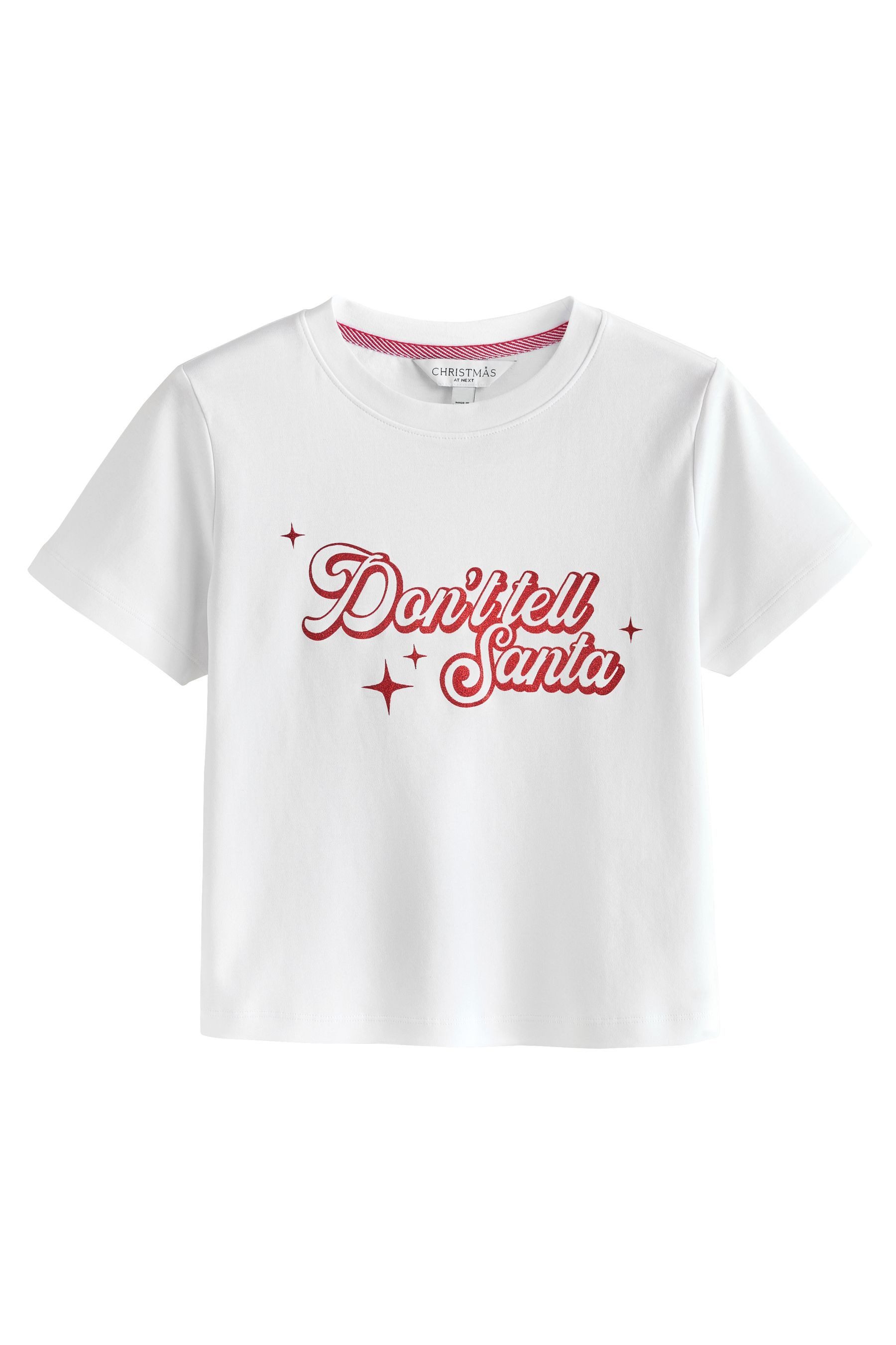 Next T-Shirt Kurzärmeliges T-Shirt mit Aufschrift, Santa (1-tlg) günstig online kaufen