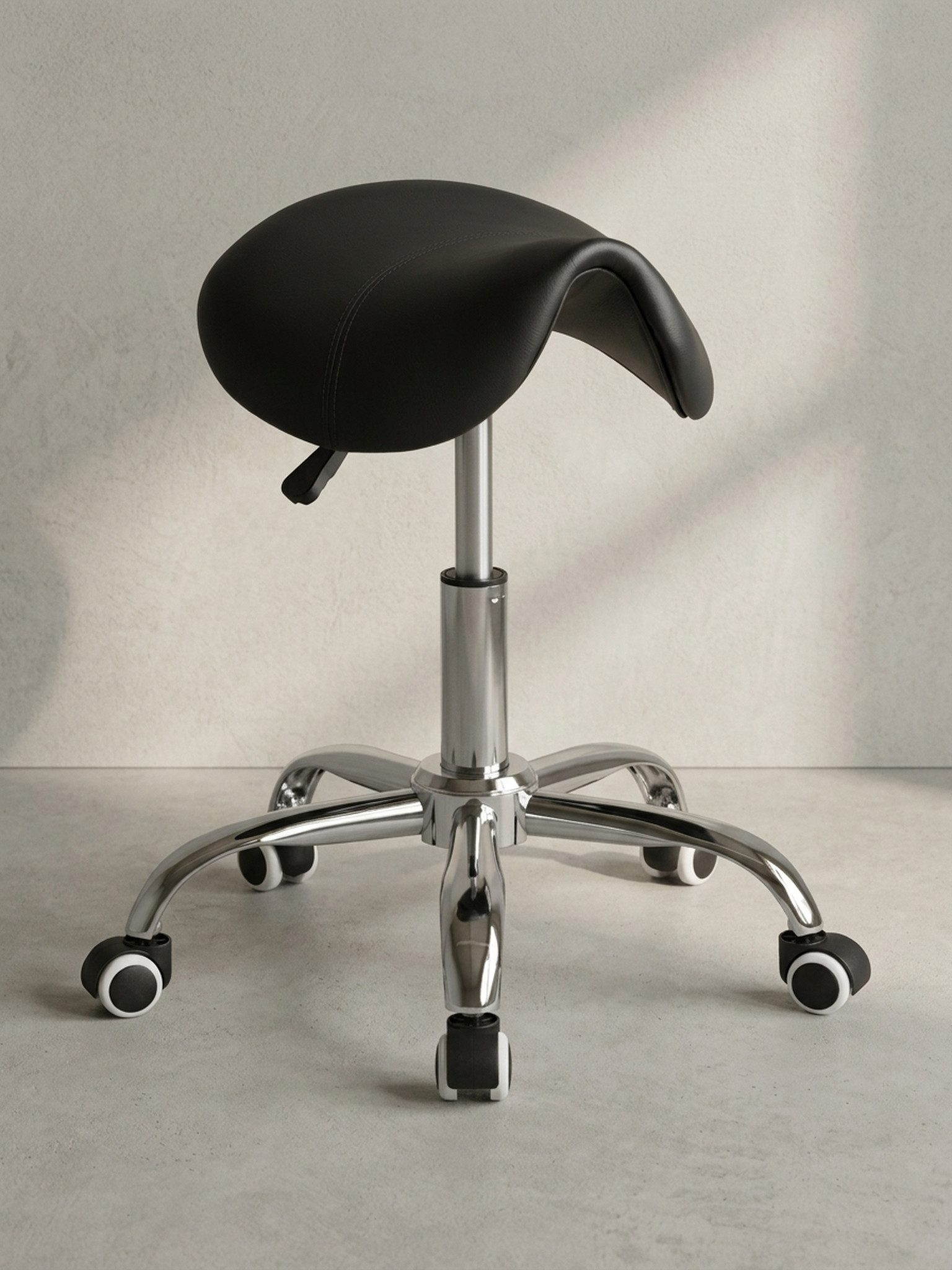 KADIMA DESIGN Arbeitshocker Sattelhocker BEVANO - stabil, bequem & höhenverstellbar, Drehbar, Höhenverstellbar