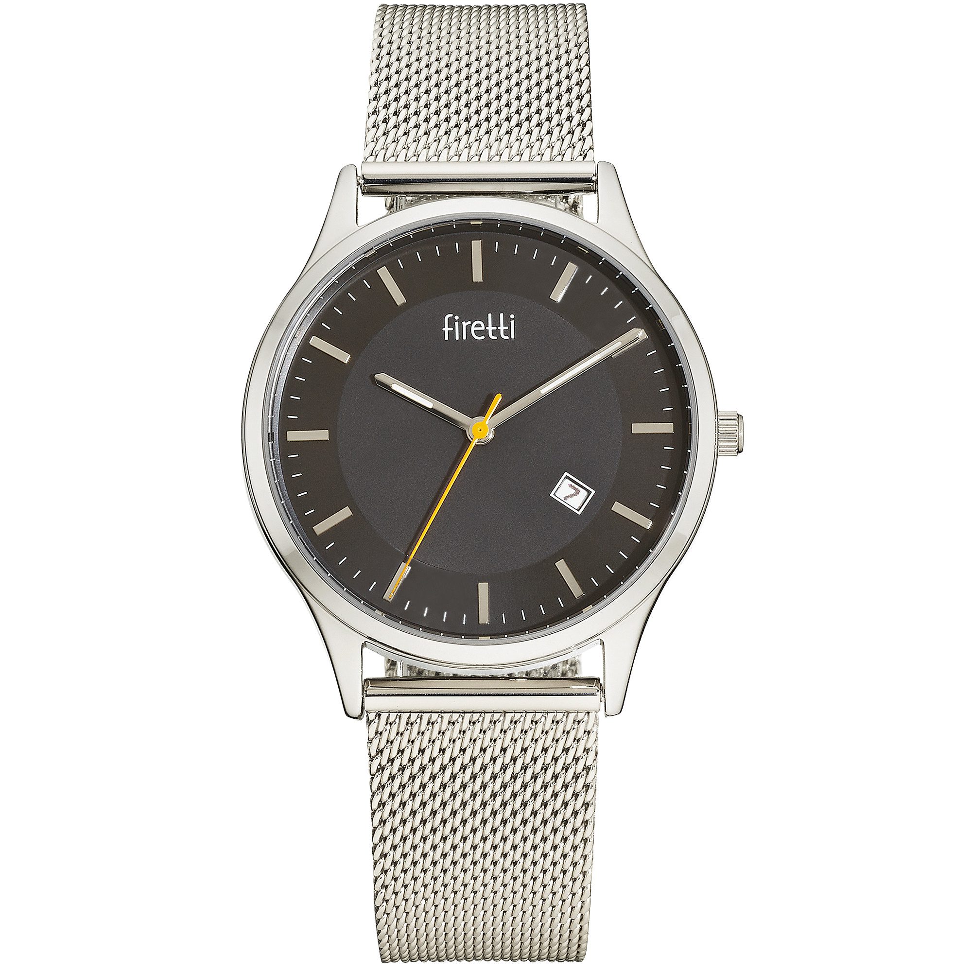 Firetti Quarzuhr urban mesh, Armbanduhr, Herrenuhr, Edelstahlarmband, analog, Tag