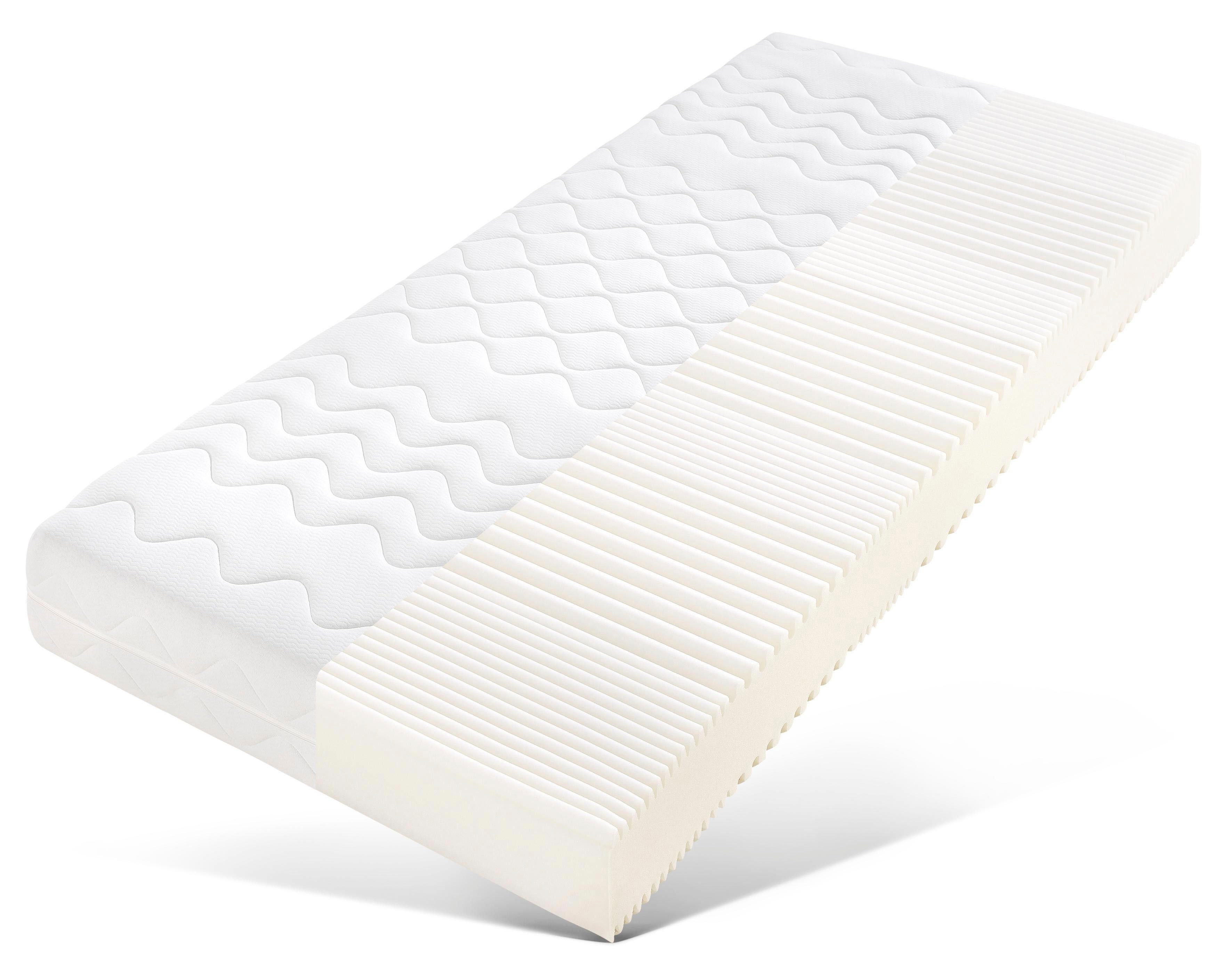 Komfortschaummatratze ProVita Flex 21 S ECO, Matratze in 90x200 cm, 140x200, fan, 21 cm hoch, (1 oder 2-tlg), Matratze in 3 Härtegraden und diversen Größen erhältlich