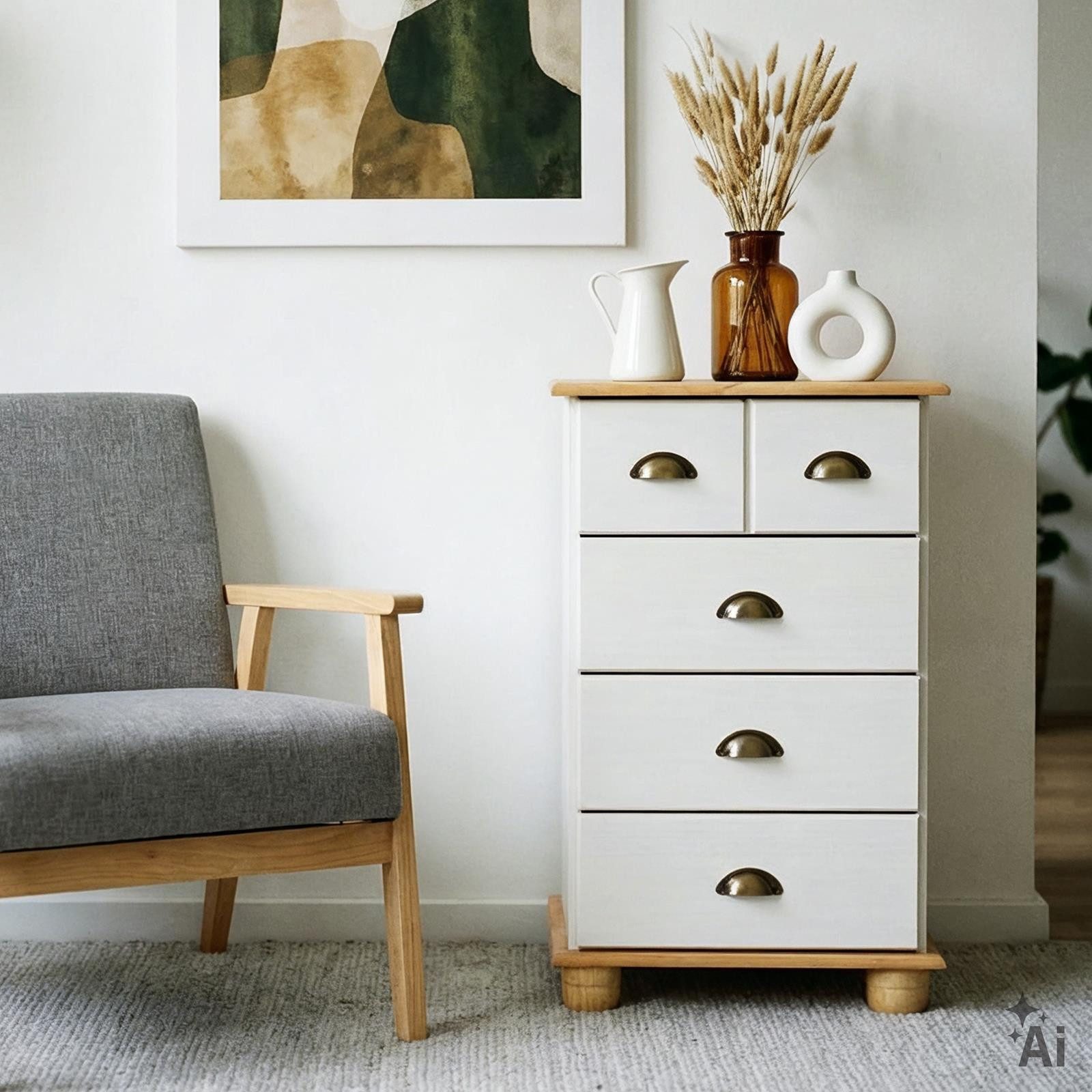 IDIMEX Apothekerschrank COLMAR Kommode COLMAR, Schubladenschrank Apothekerschrank mit 4 Schubladen