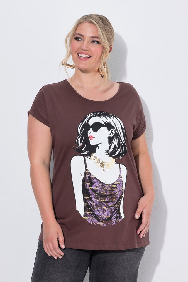 MIAMODA T-Shirt T-Shirt Komfort Fit Frauen-Motiv Halbarm