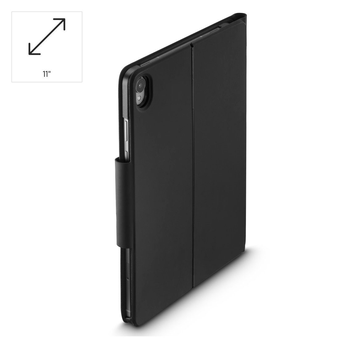 Hama Tablettasche Tablethülle mit Tastatur für Samsung Galaxy Tab S11 11 Zoll, Abnehmbare Tastatur, Touchpad, Magnetverschluss, Standfunktion, leise