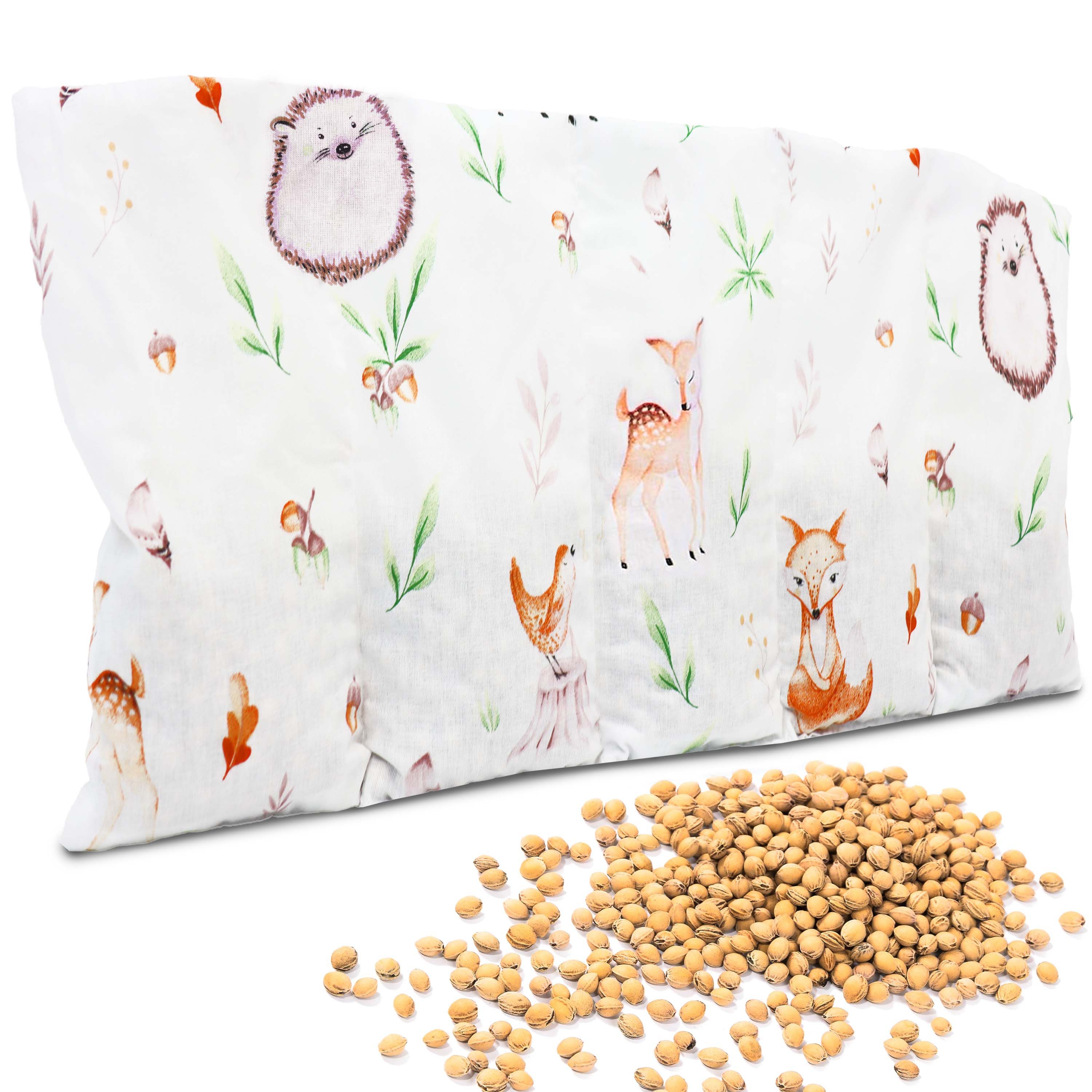 Amilian Kirschkernkissen für Mikrowelle - Kirschkernkissen Nacken Schulter - 55x20 cm, Wärmekompresse - Wärmekissen - Kältekissen, Wärmekompresse, Füllung: 100% Kirschkerne - Bezug: 100% Baumwolle