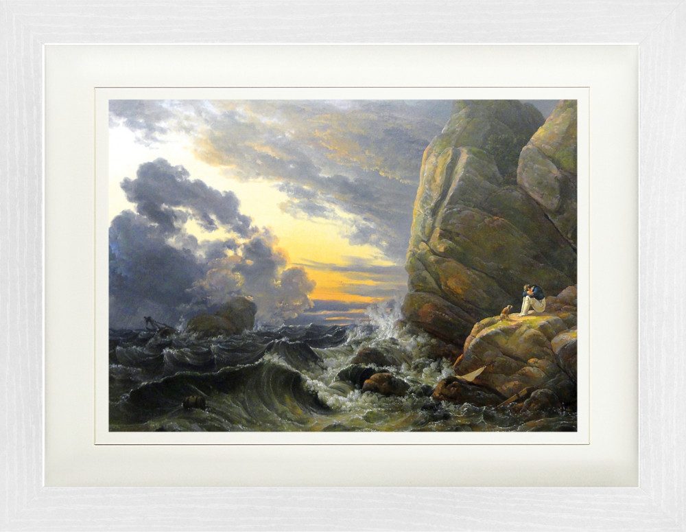 Poster Johan Christian Dahl Gerahmtes Bild Mit Edlem Passepartout