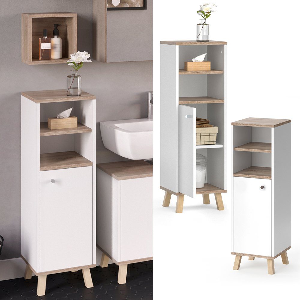 Vicco Midischrank Senyo, Weiß/Sonoma, 30 x günstig online kaufen