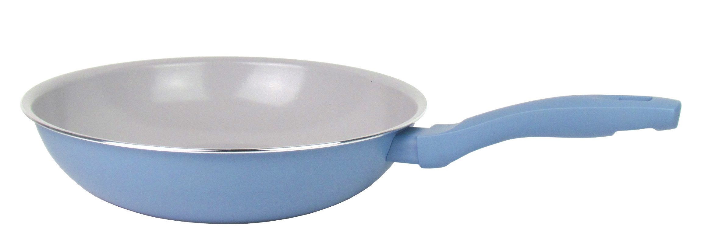Michelino Wok - Pfanne Ø 28cm, Material: Gehärtete Aluminiumlegierung, Soft-Touch-Griff, für alle Herdarten auch Induktion