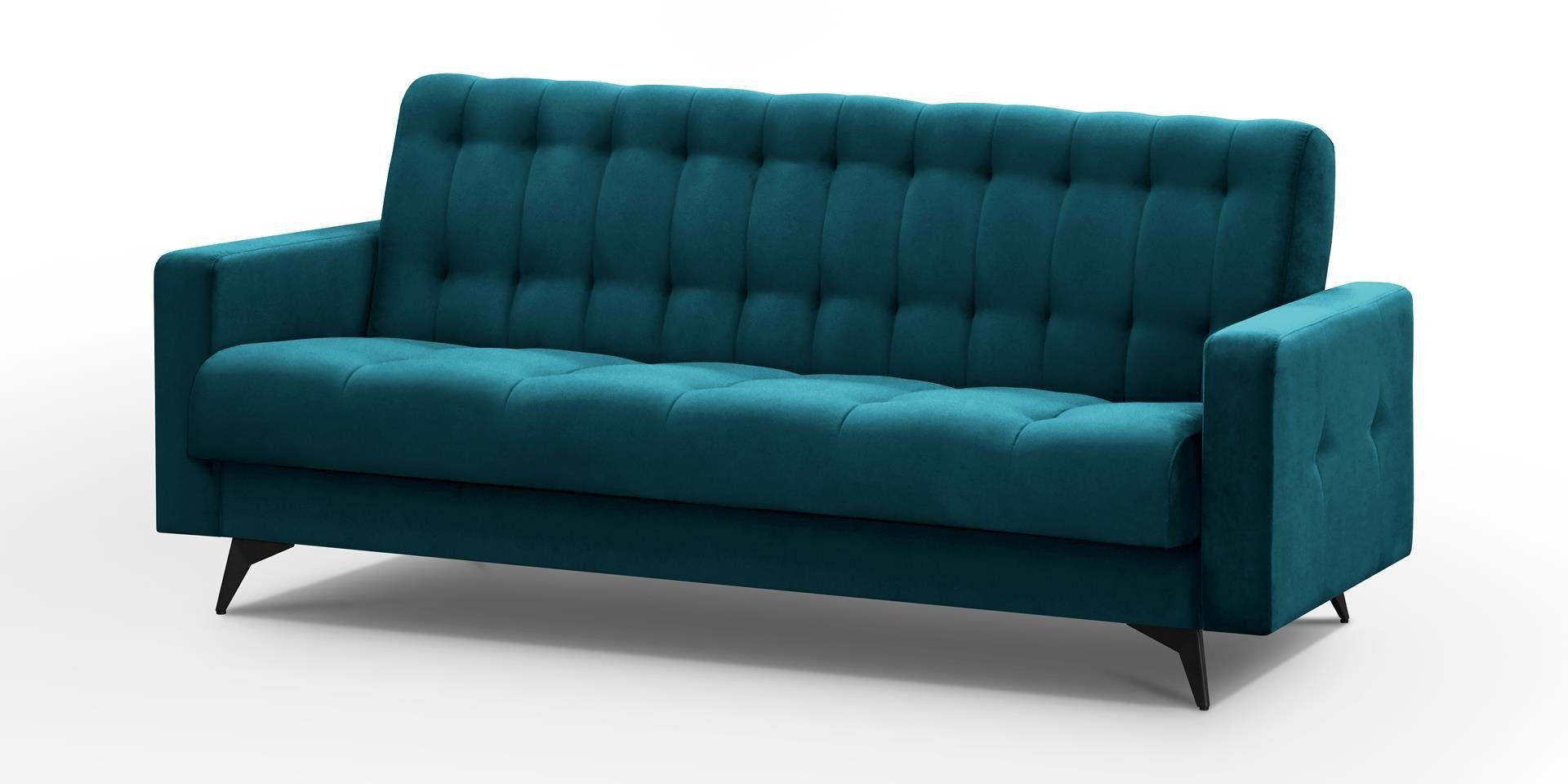 Beautysofa Schlafsofa GRETA BIS, Sofa Couch für Wohnzimmer, Bettfunktion