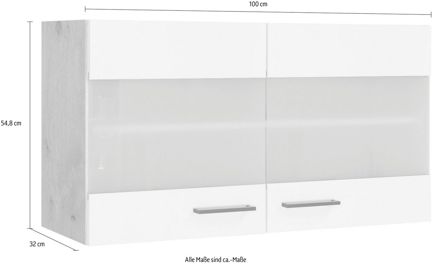 Flex-Well Glashängeschrank »Morena« 100 cm breit, mit Glastüren-HomeTrends