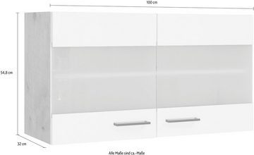 Flex-Well Glashängeschrank Morena (B x H x T) 100 x 54,8 x 32 cm, mit Stollenglastüren