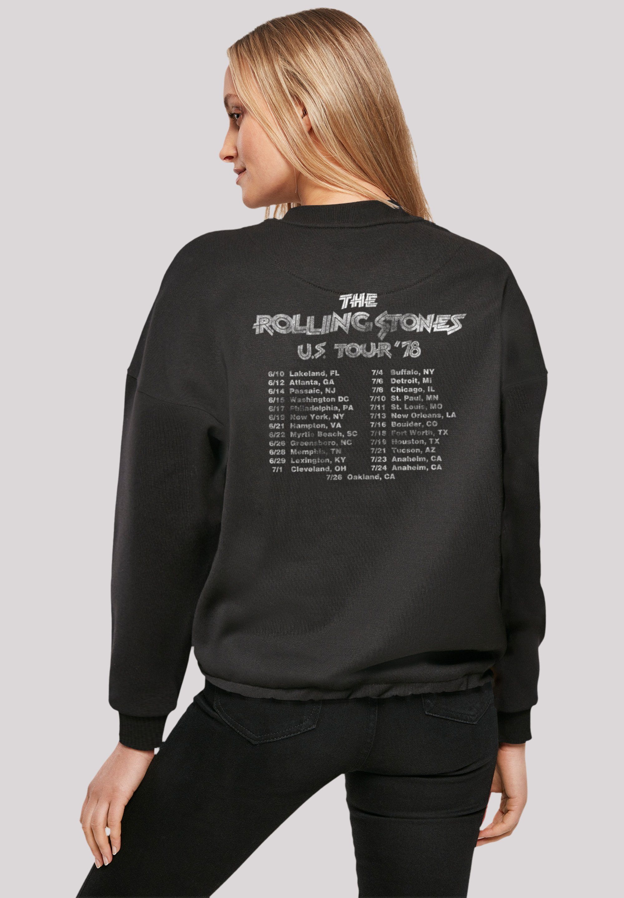 Rolling '78 F4NT4STIC Stones Print Tour Sweatshirt US The