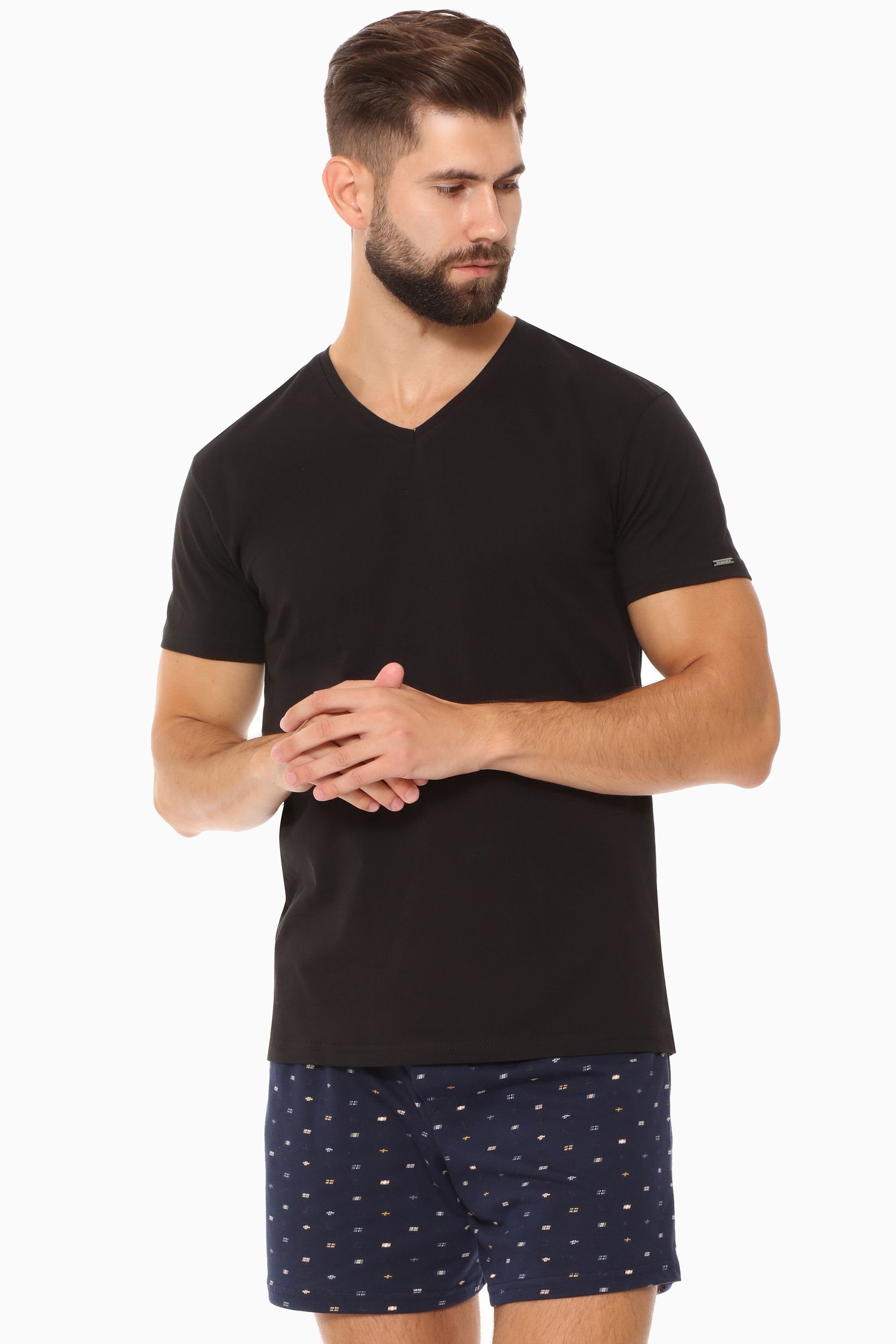 Cornette T-Shirt Herren T-Shirts mit V-Ausschnitt günstig online kaufen