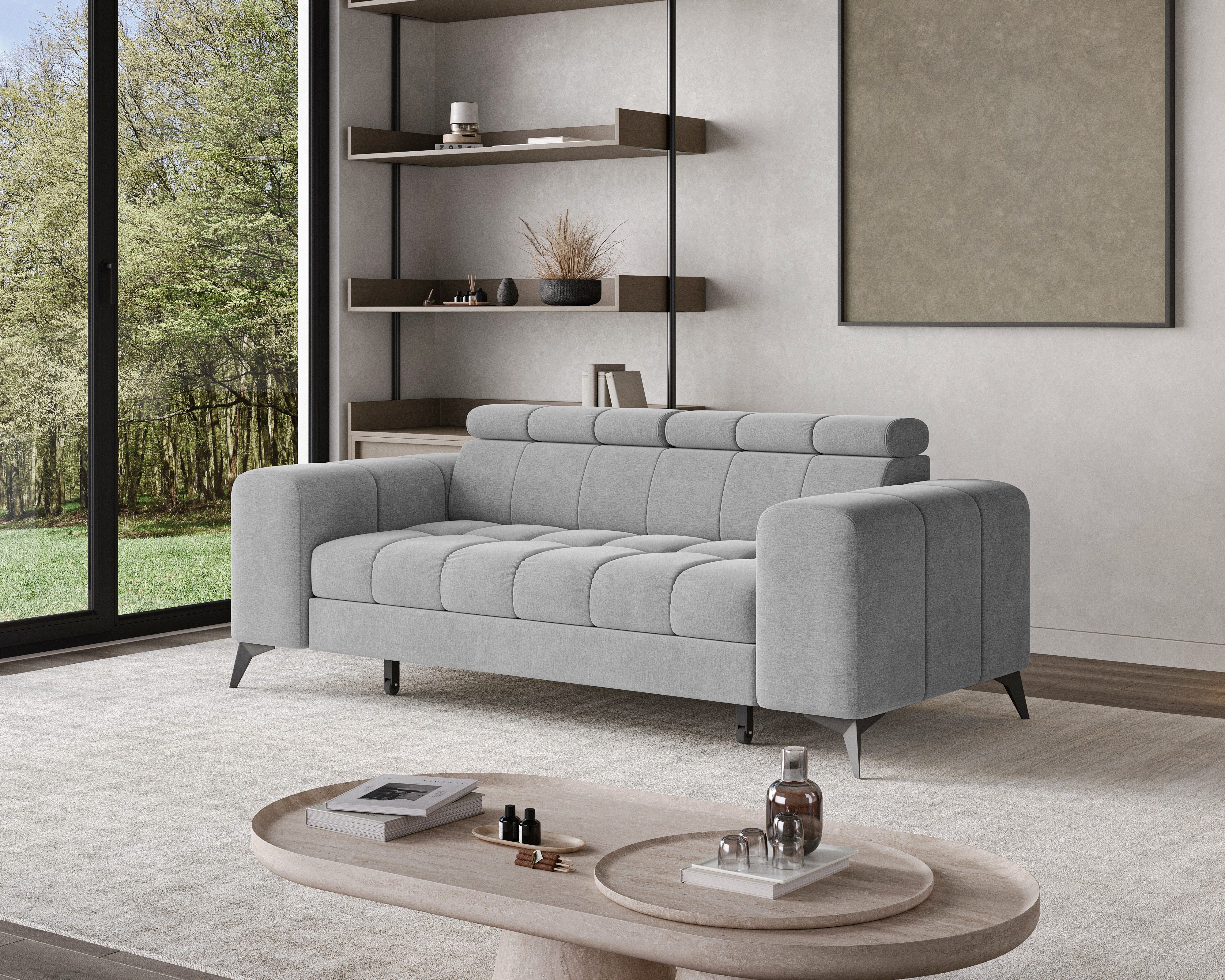Chilly Möbel Sofa 2-Sitzer – Modern & Gemütlich - 262×74 cm - Monolith 85