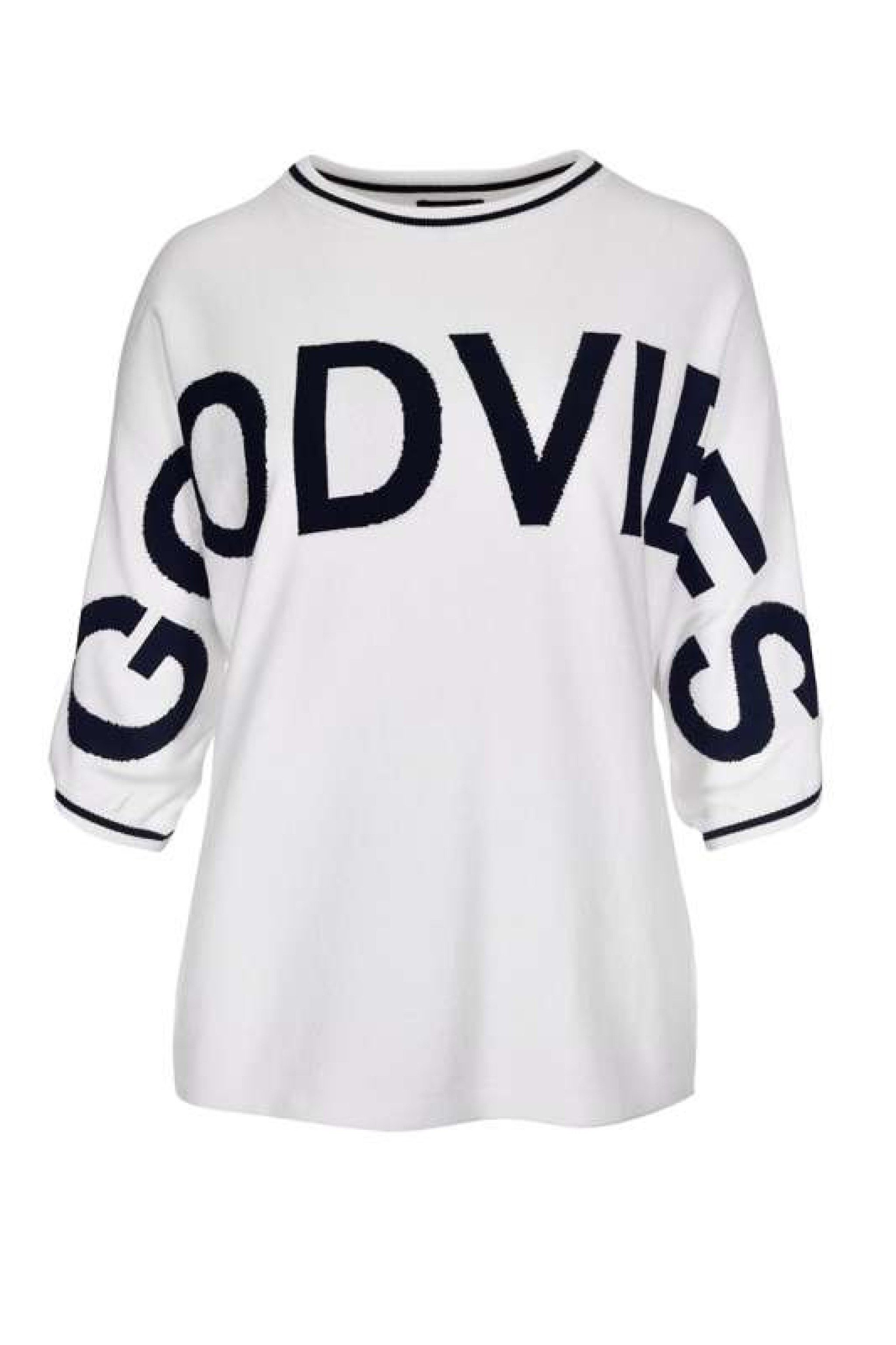 Kenny S. Rundhalspullover 3/4 A. PULLI SCHRIFT