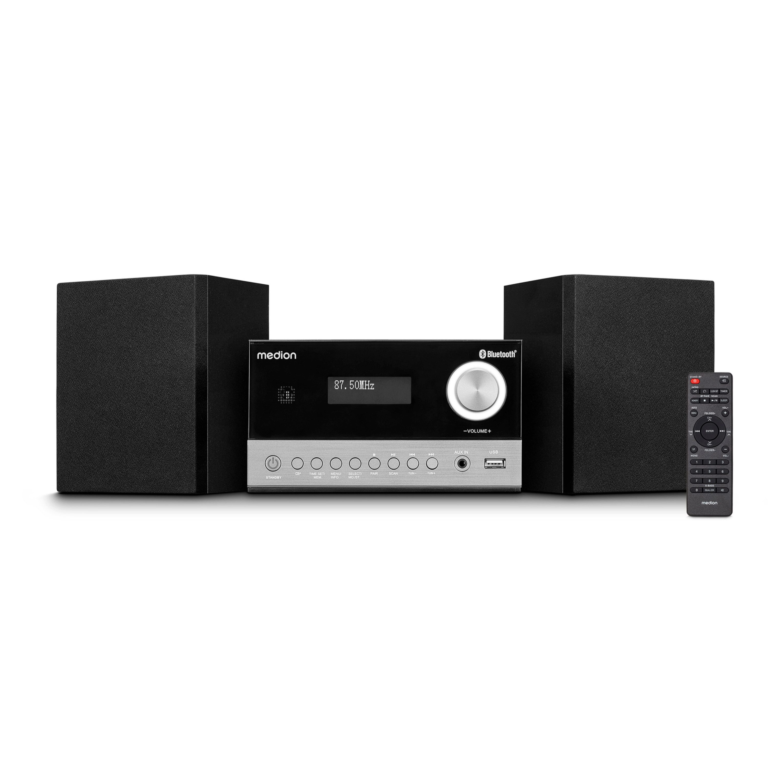 Medion® Audio-System Micro-Audio-System MEDION® LIFE® E64088 (MD44090) (5 W, A2DP Bluetooth, AVRCP Bluetooth, Bluetooth, E64088)