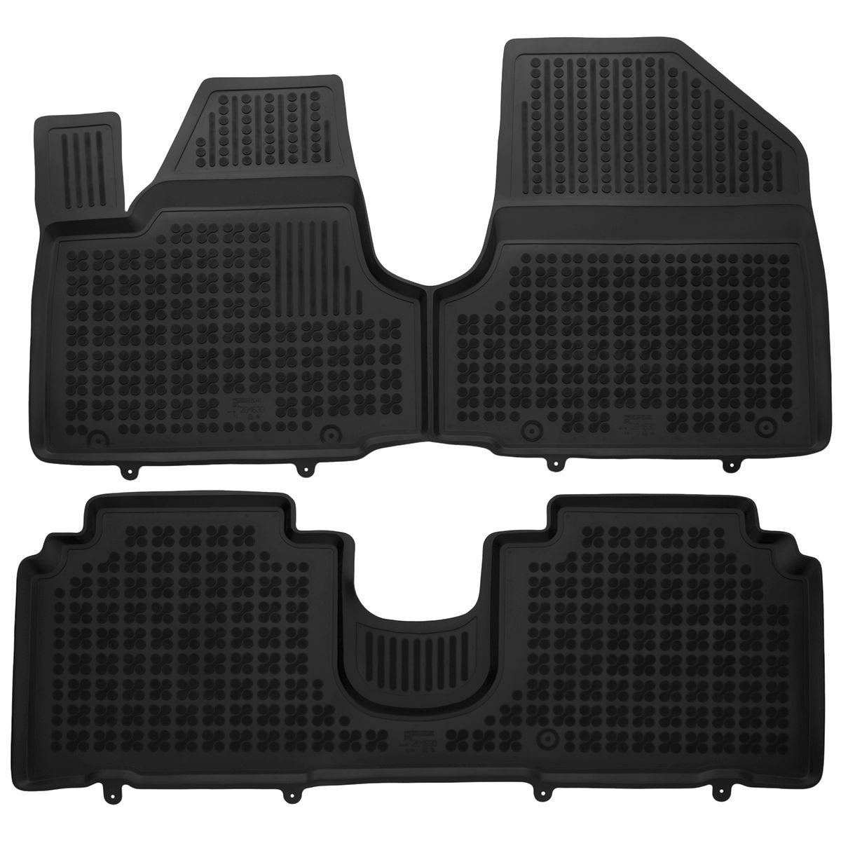 AZUGA Auto-Fußmatten Hohe Gummi-Fußmatten passend für Hyundai Ioniq 5 ab 2021 2-tlg., für Hyundai Ioniq 5 SUV | Automatten