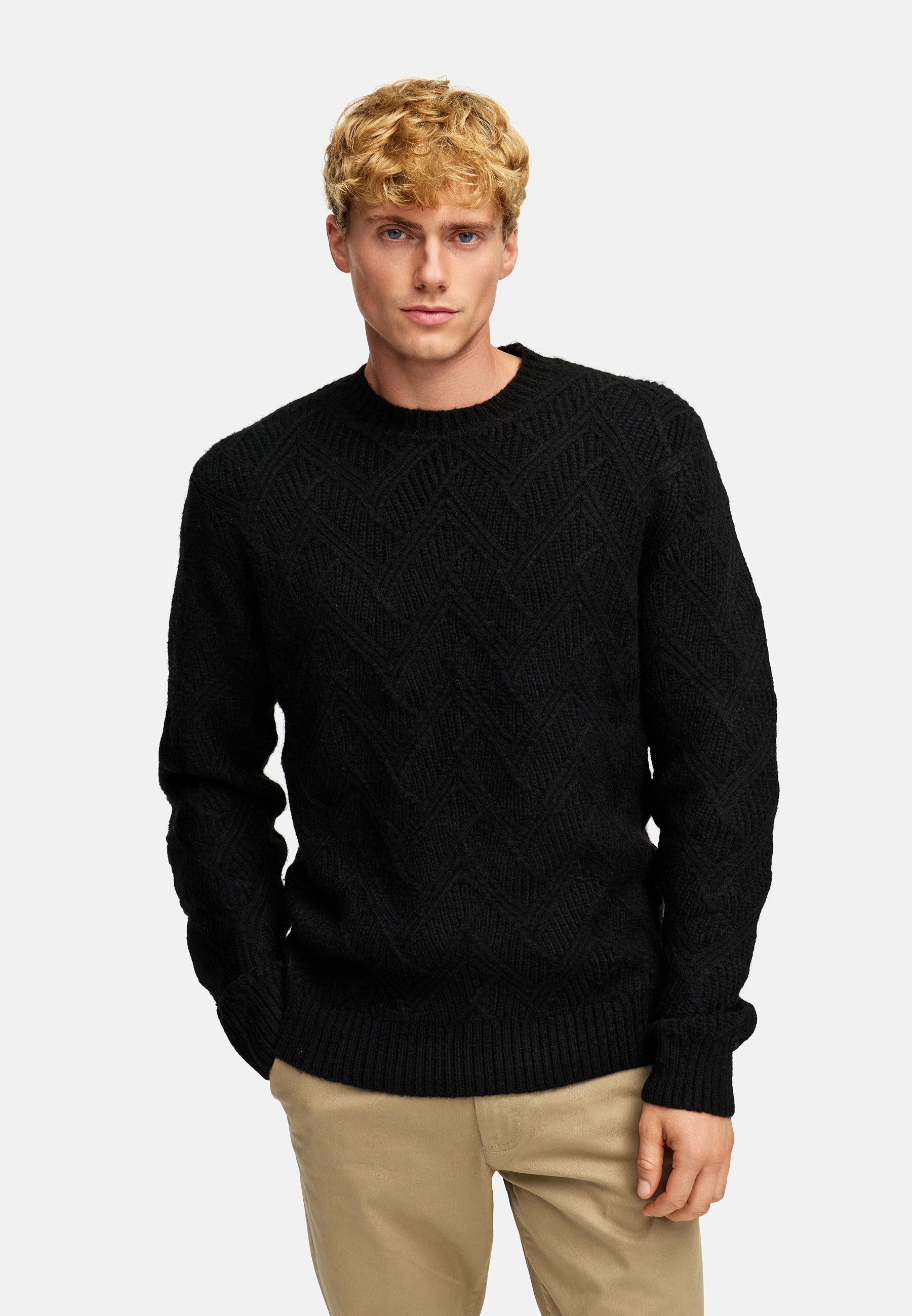 Kronstadt Strickpullover Herren KSPollard Crew Pullover Herrenpullover mit günstig online kaufen