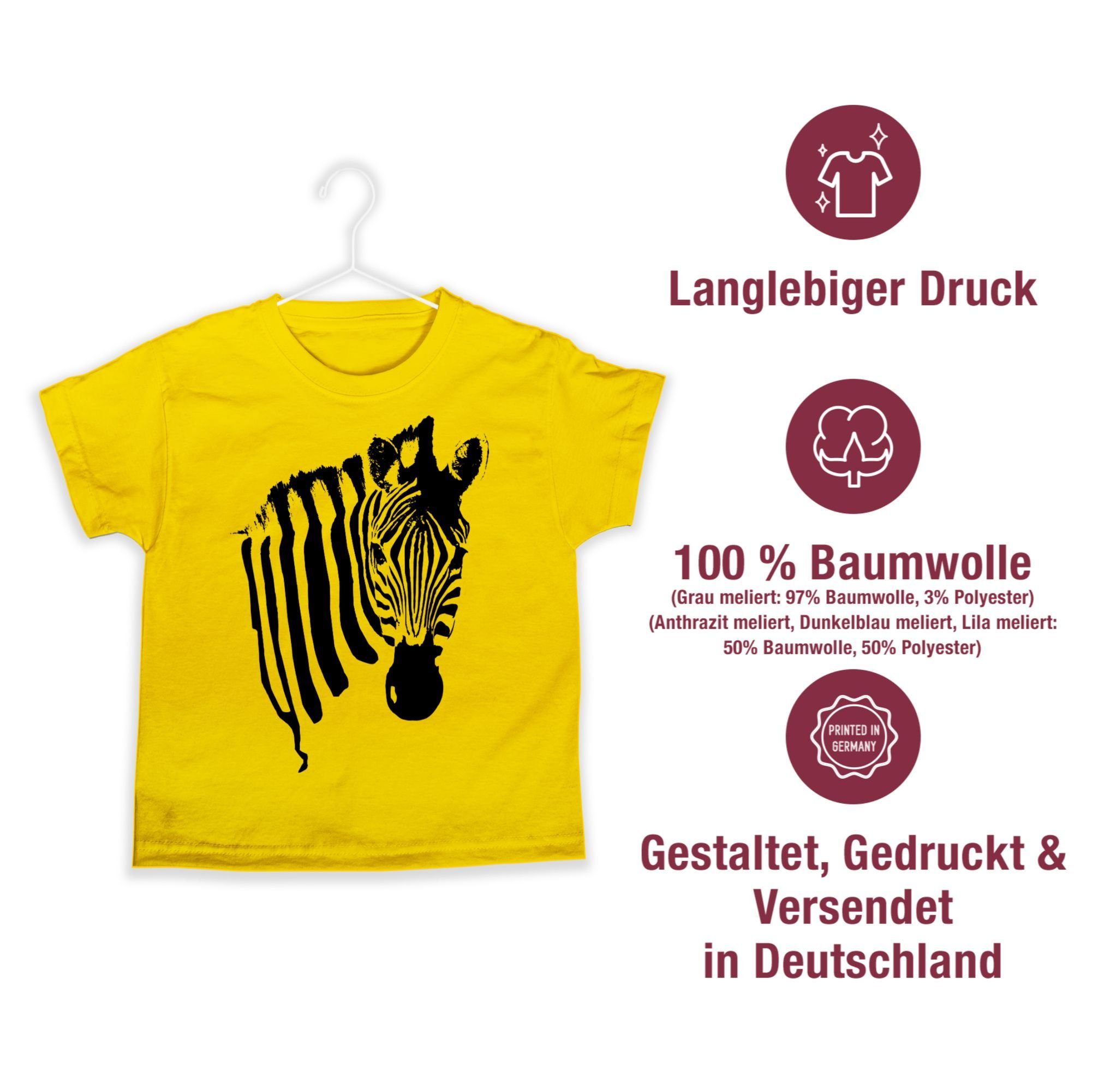 Shirtracer T-Shirt Geschenk Zebra I Zebramuster I Zebrastreifen I Zebra-Kostüm Safari I (1-tlg) Zebra