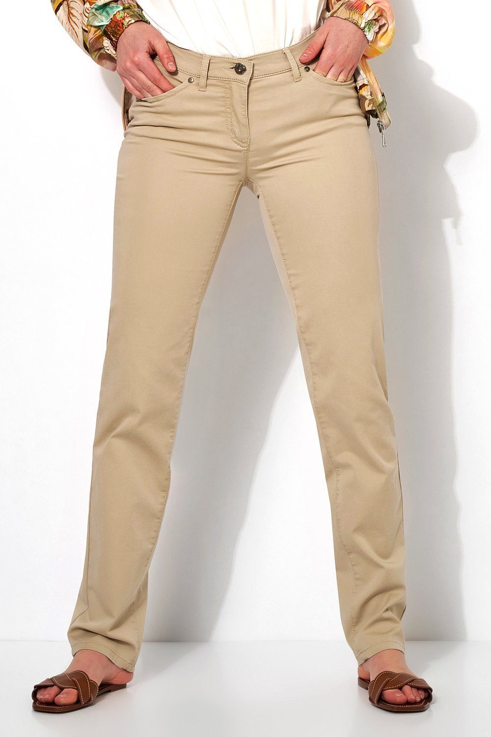 5-Pocket-Hose aus Baumwolle - beige Perfect 072 softer Shape TONI