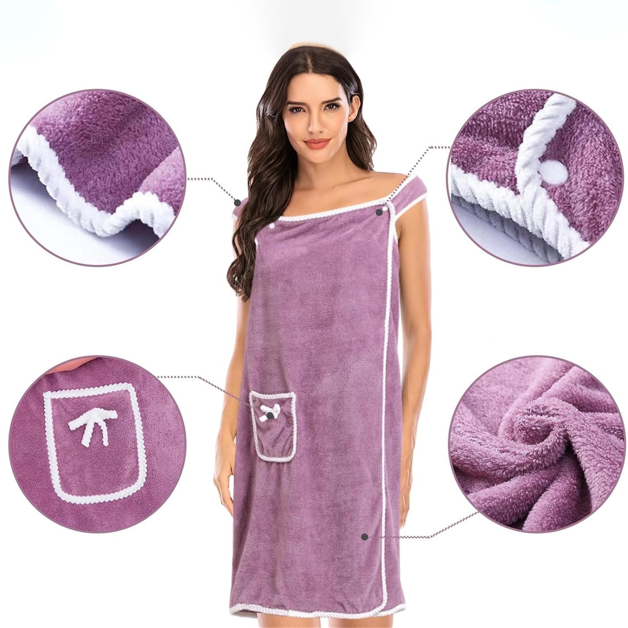 LA CUTE Saunatuch Damen Handtuch Bademantel günstig online kaufen