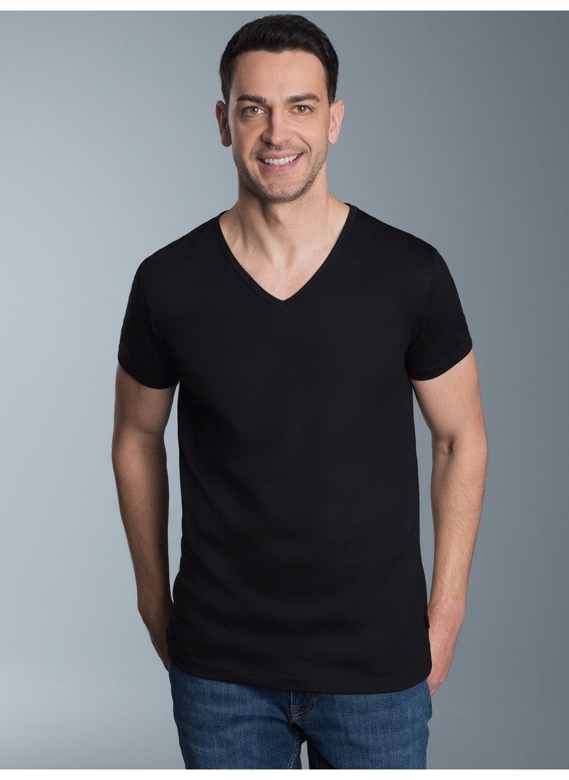 Trigema T-Shirt TRIGEMA V-Shirt Slim Fit (1-tlg)