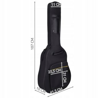Redfink E-Gitarren-Koffer Gitarrentasche Gitarrenkoffer Gitarren Case für 39-41 Zoll Gitarre