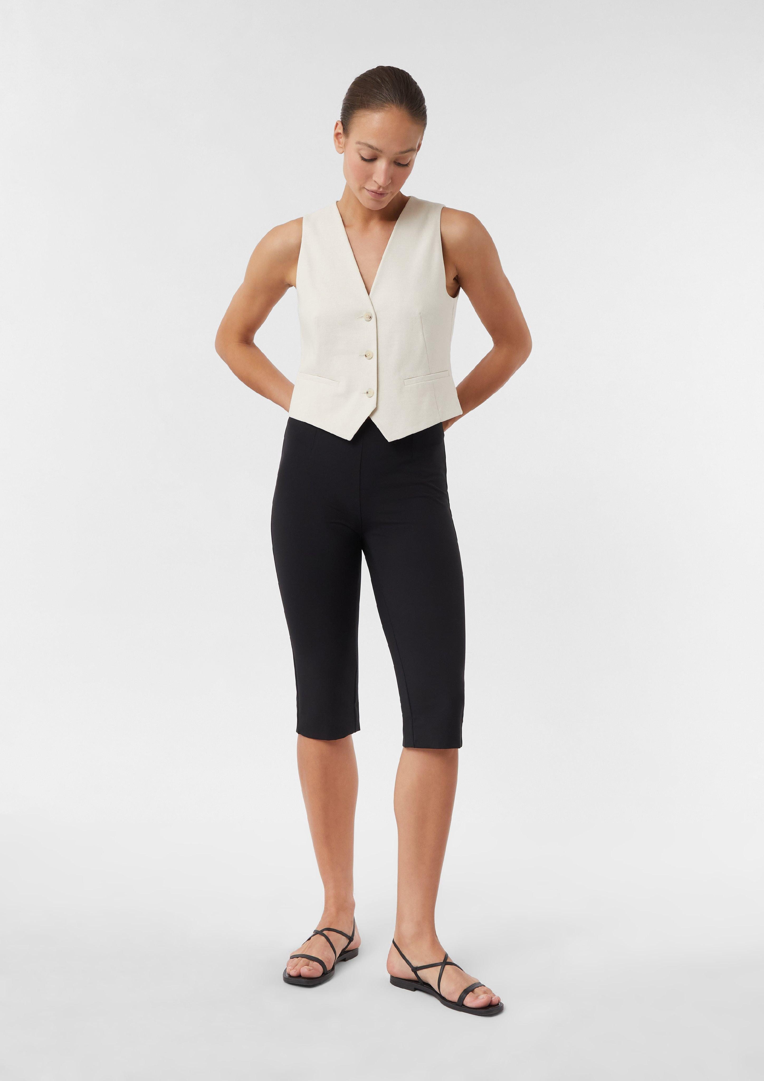 Hose & Shorts Capri-Hose im Skinny Fit mit Teilungsnähten
