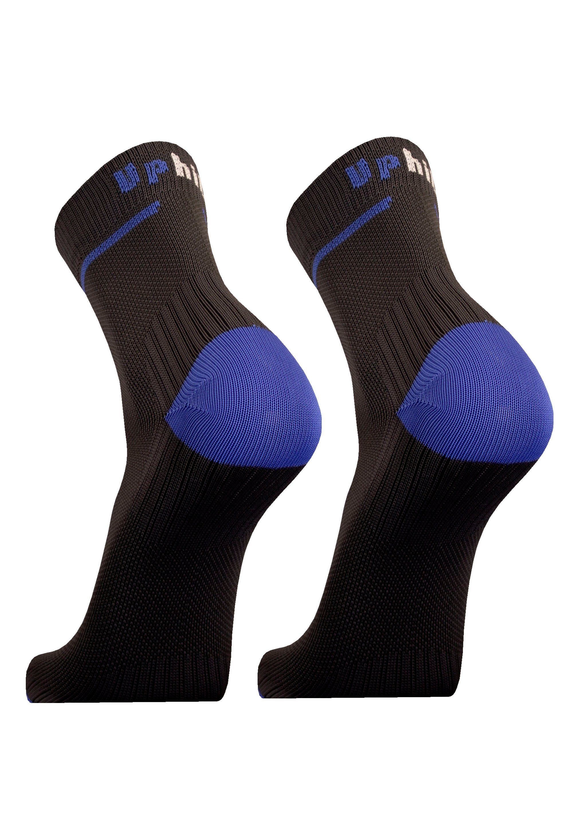 Pack (2-Paar) Rist mit gepolstertem UphillSport 2er grau-blau Socken FRONT