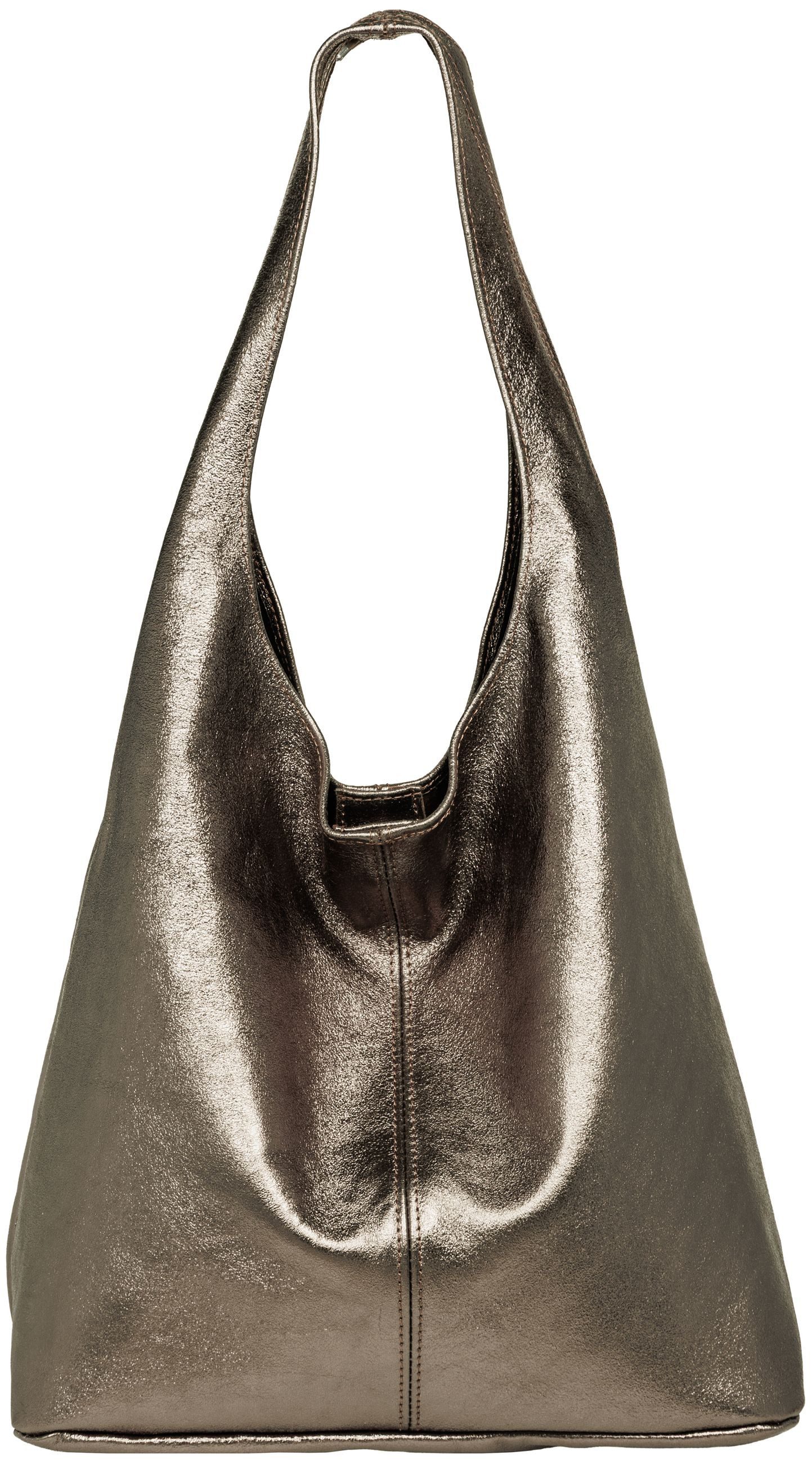 Caspar Schultertasche große Damen Wildleder Tasche Hobo Bag - CLASSIC LINE günstig online kaufen