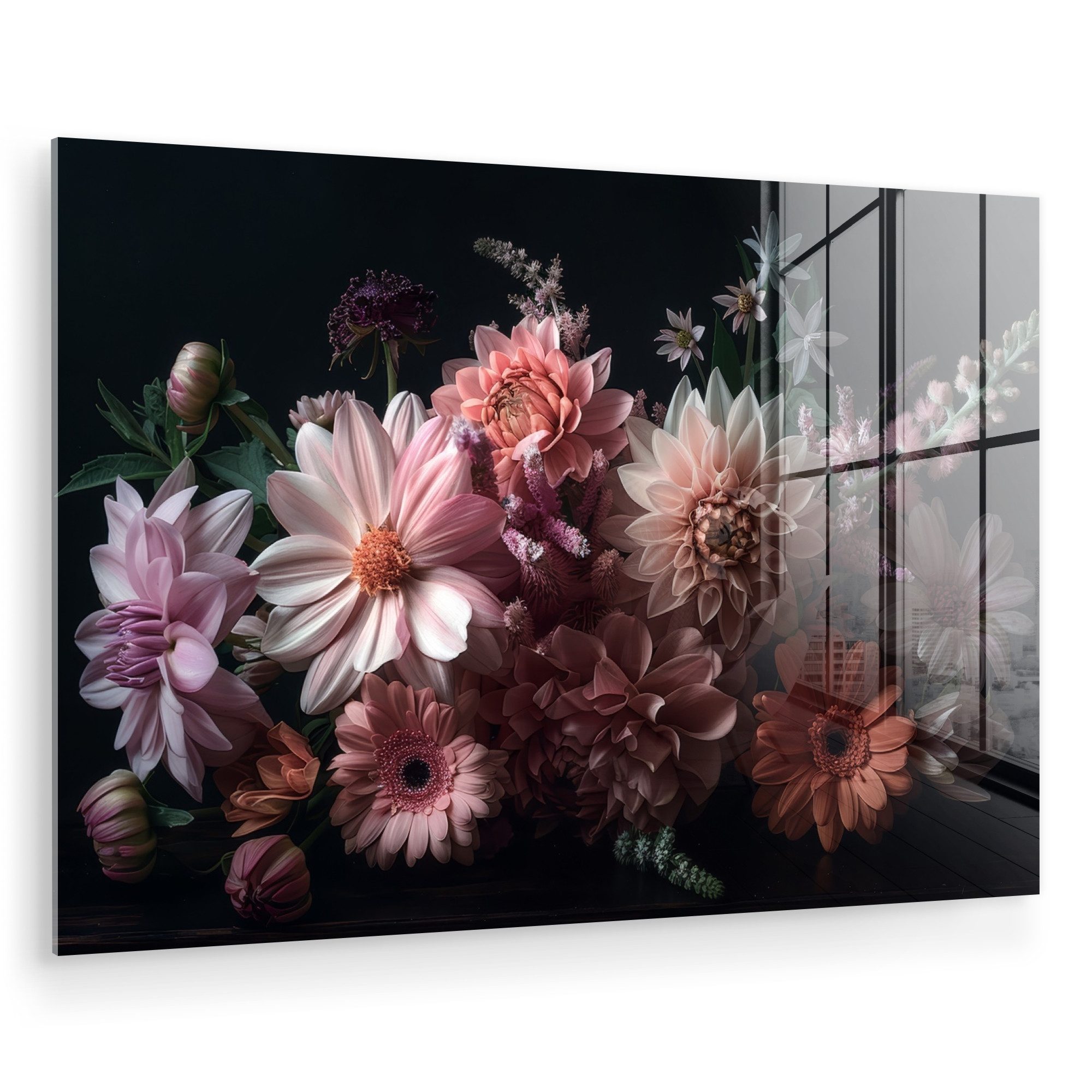 MuchoWow Acrylglasbild Blumen - Bunt - günstig online kaufen