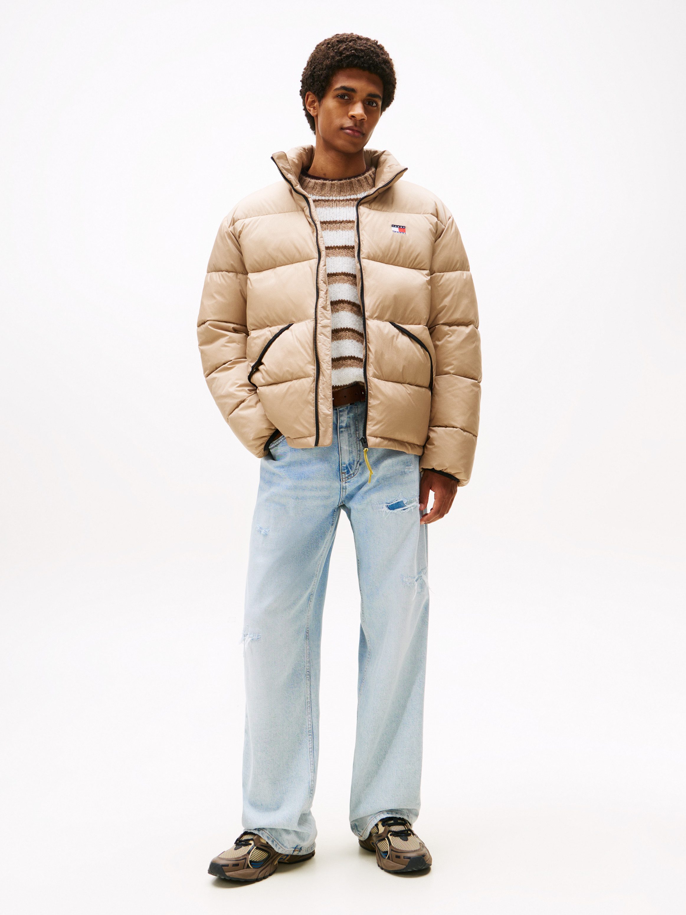 Tommy Jeans Steppjacke VAIL PUFFER Winterjacke Pufferjacket Regular fit mit Rundhalsausschnitt