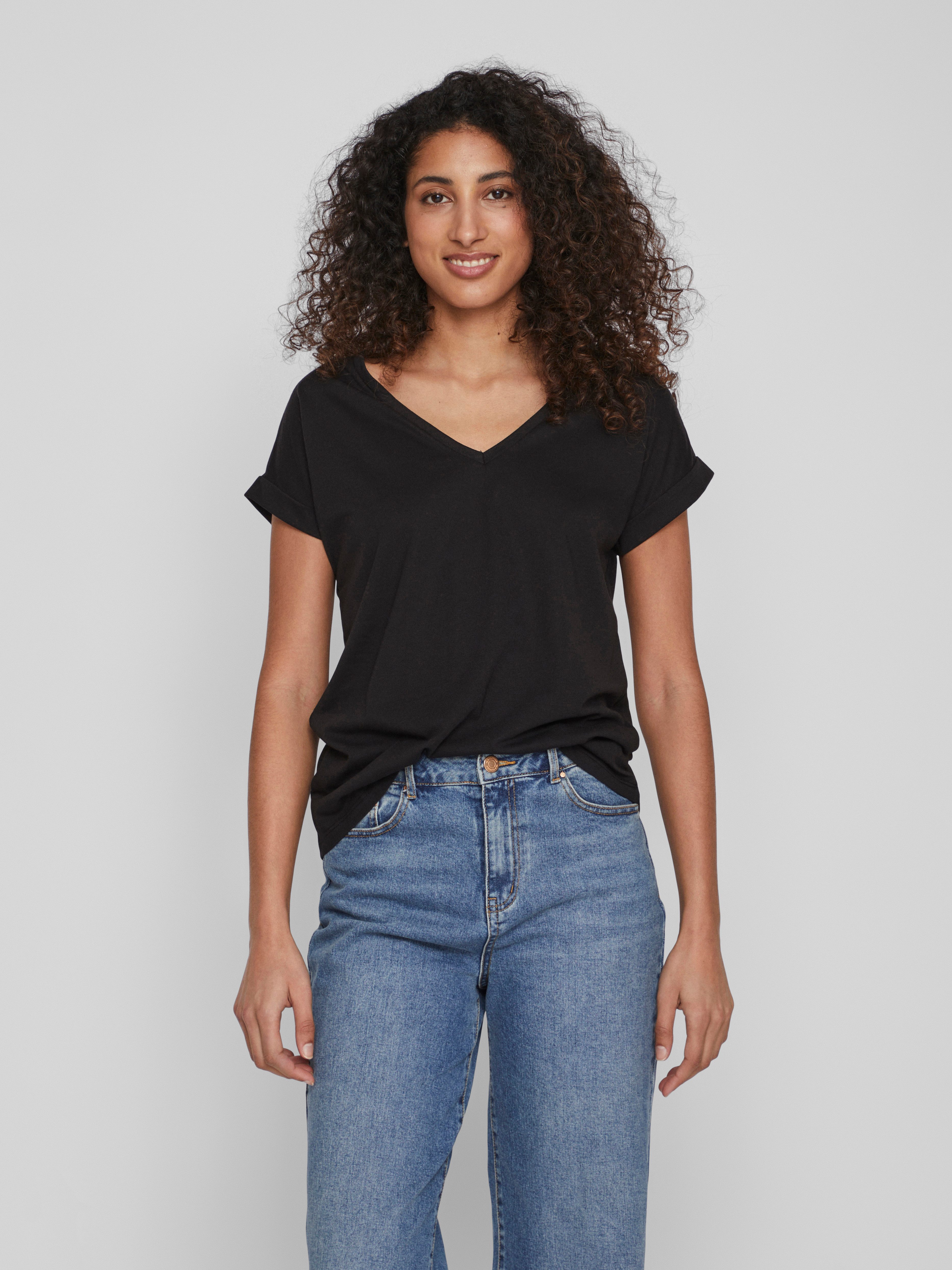 Vila V-Shirt VIDREAMERS NEW V-NECK T-SHIRT - NOOS günstig online kaufen