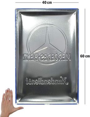 Nostalgic-Art Metallschild Blechschild 40 x 60 cm - Mercedes-Benz - Mercedes-Benz Kundendienst