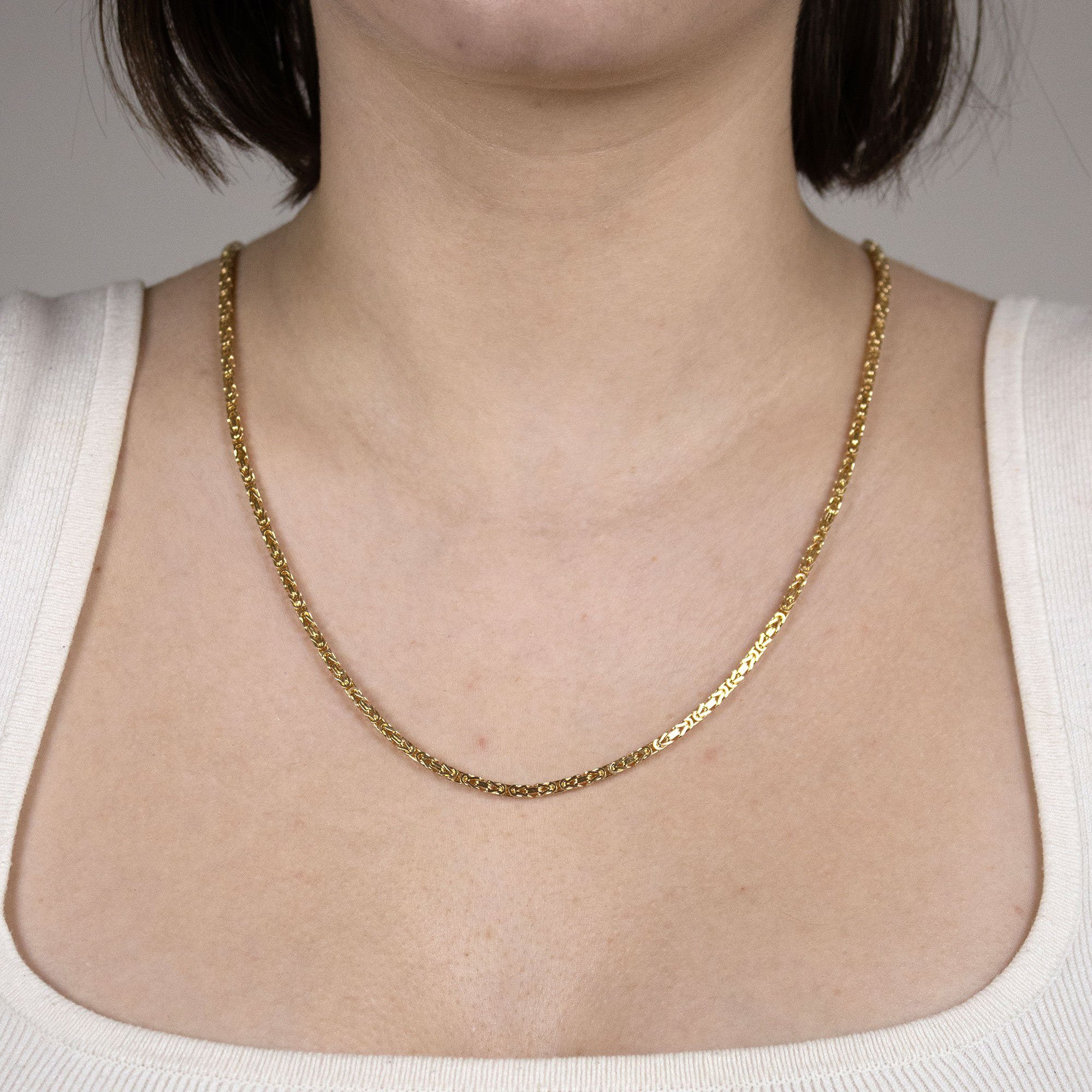 HOPLO Königskette Königskette Armkette Breite 2,0 mm - Länge 19 cm 585 - 14 günstig online kaufen