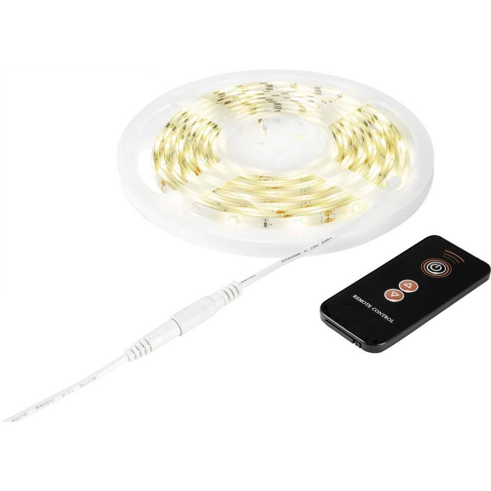 Sygonix LED Stripe LED-Streifen-Basisset, kürzbar, dimmbar, flexibel,  selbstklebend, mit Fernbedienung